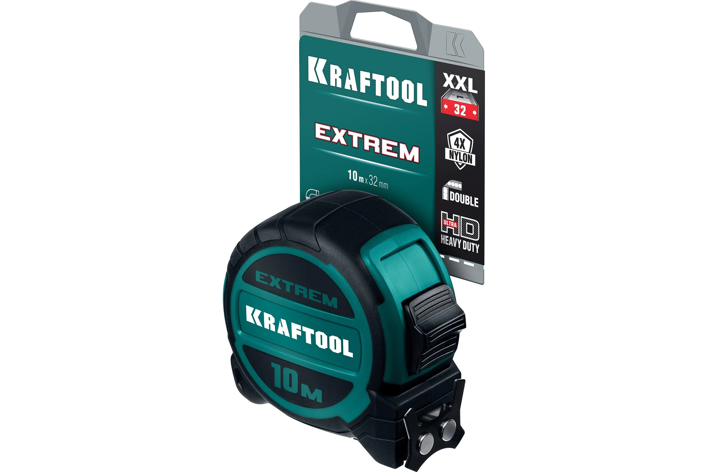 Рулетка со сверх широким полотном KRAFTOOL Extrem 10 м х 32 мм 34127-10