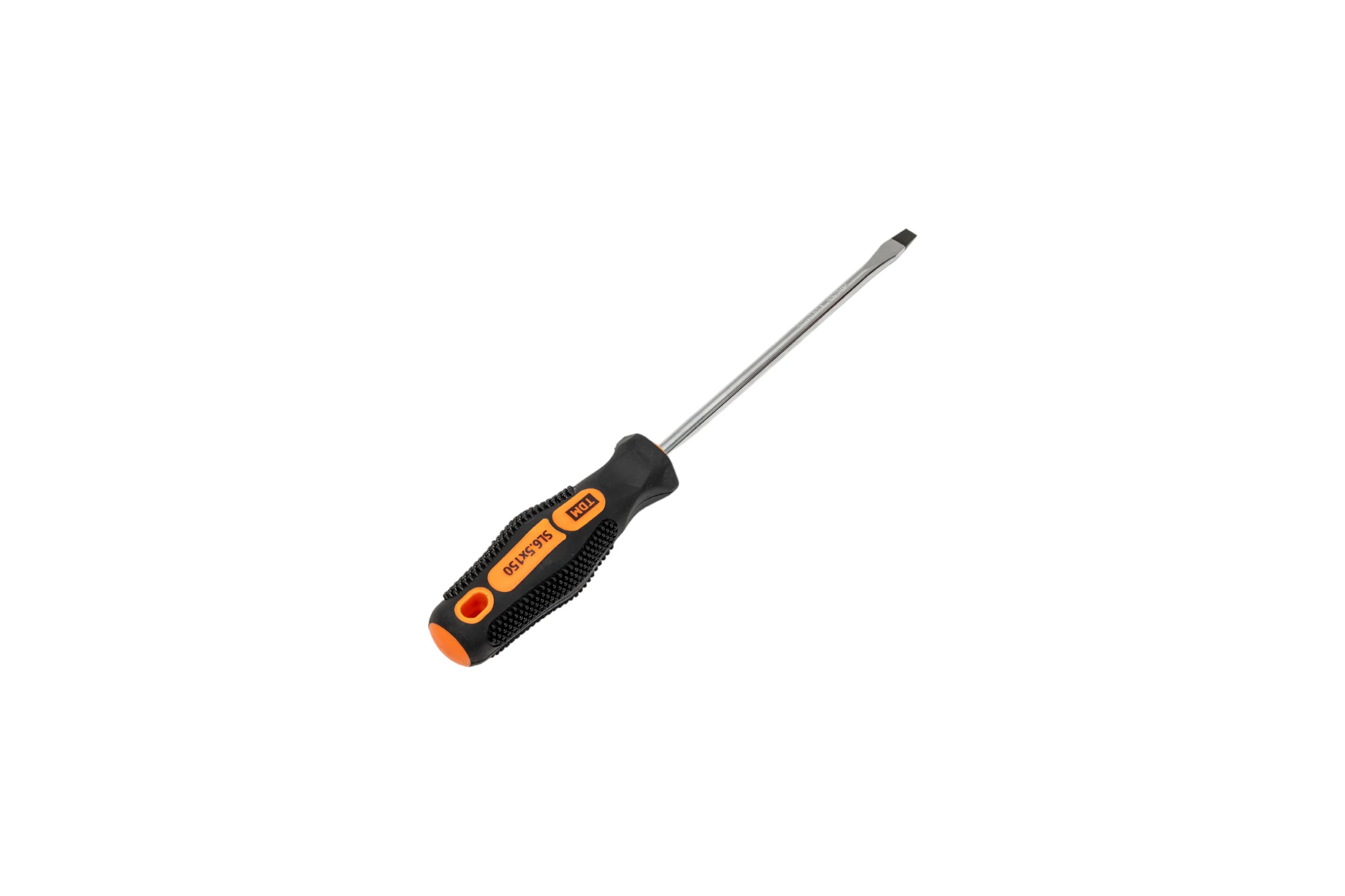 Отвертка плоская (шлицевая) TDM ELECTRIC двухкомпонентная, CR-V тип SL6.5x150, серия "Алмаз" SQ1006-1010