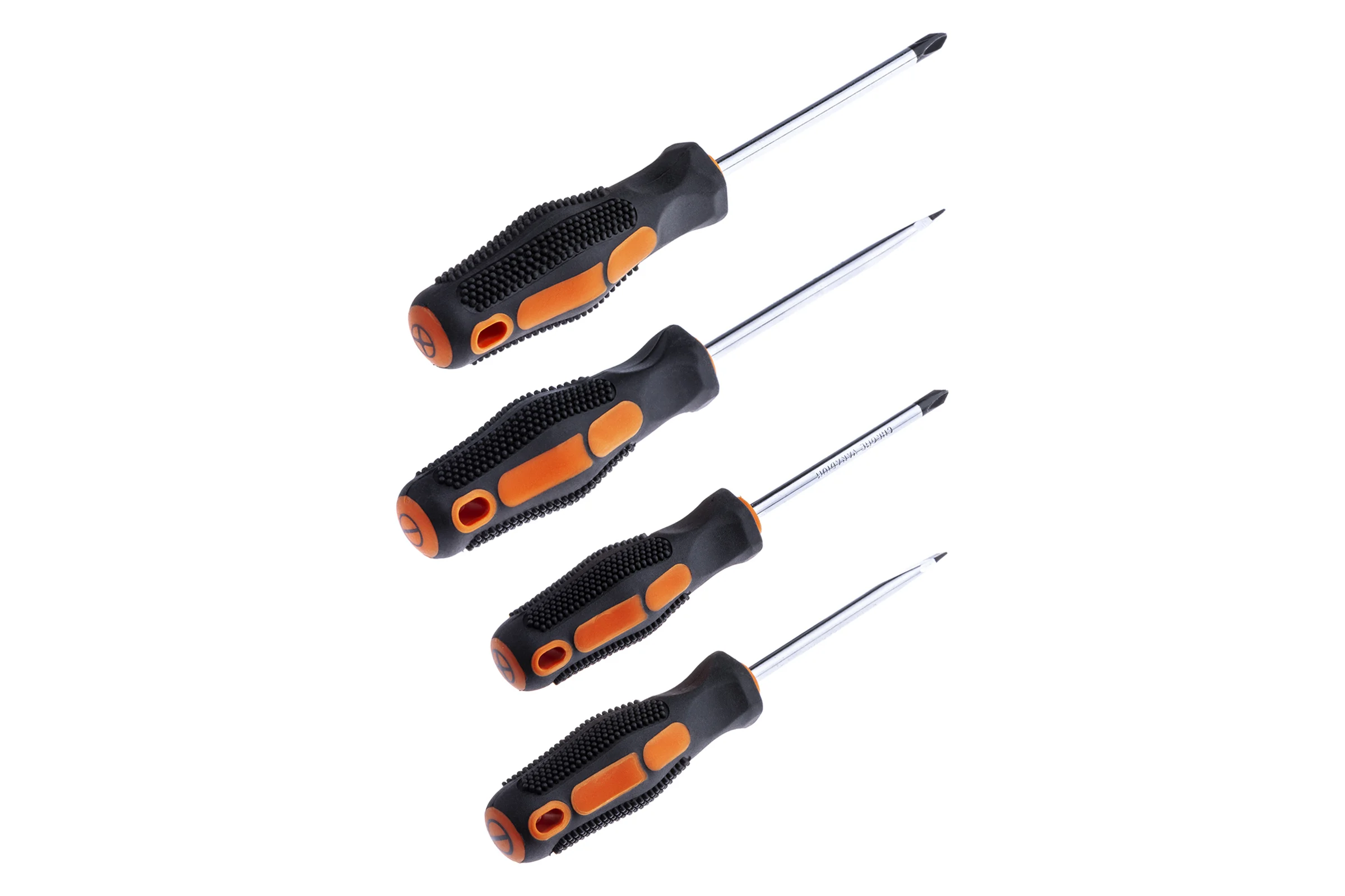 Набор отверток TDM ELECTRIC 4 штуки в блистаре SL5х75, SL6х100, PH1х75, PH2х100 серия"Алмаз" SQ1013-0201