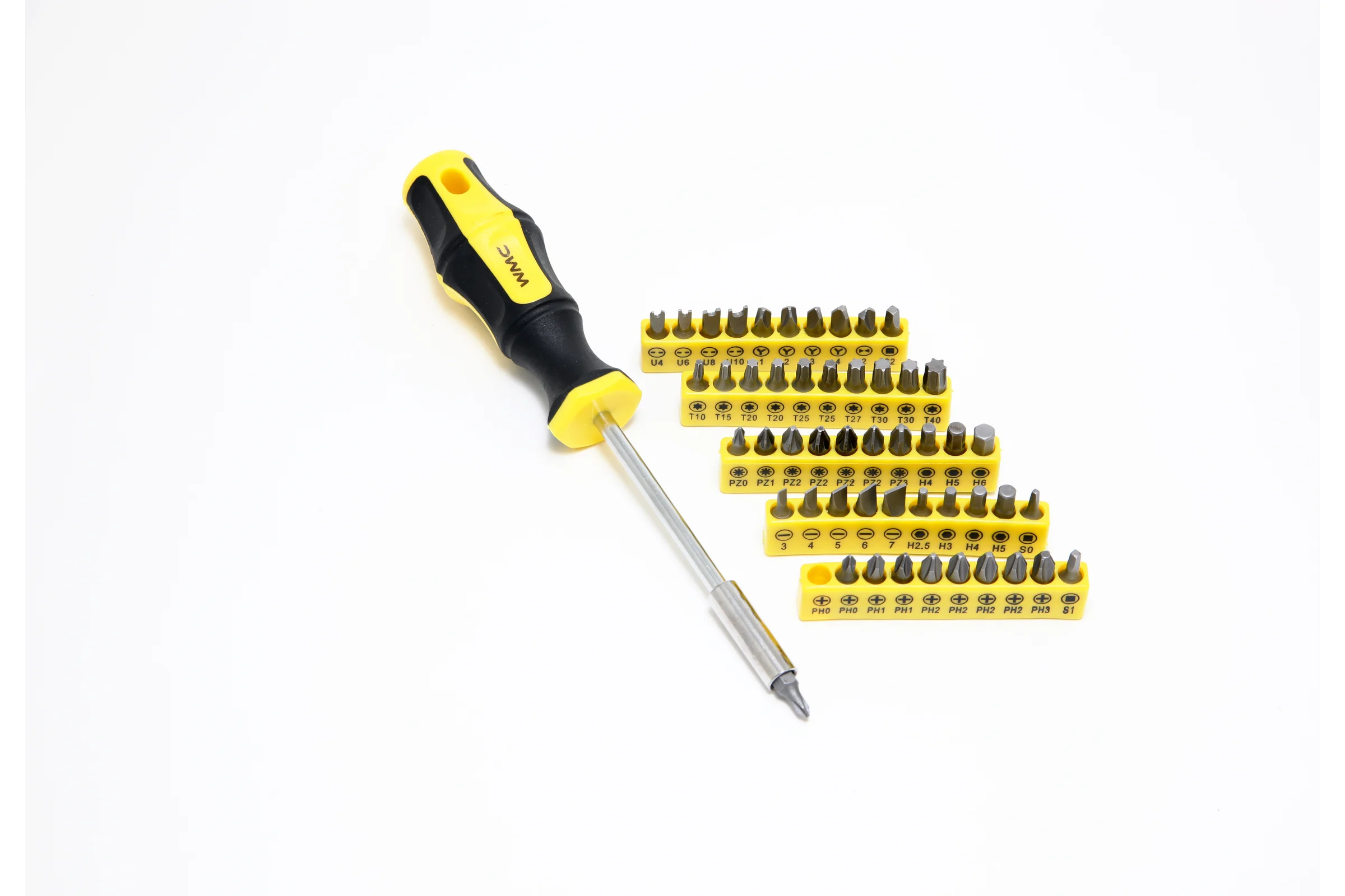 Набор инструментов WMC TOOLS (6 комплектов) 65 пр (отвертки,биты с битодержателем, отвертки ювелирные) в кейсе WMC-1065 ( 6 K-T )(58582) WMC-1065 / 6 K-T /(58582)