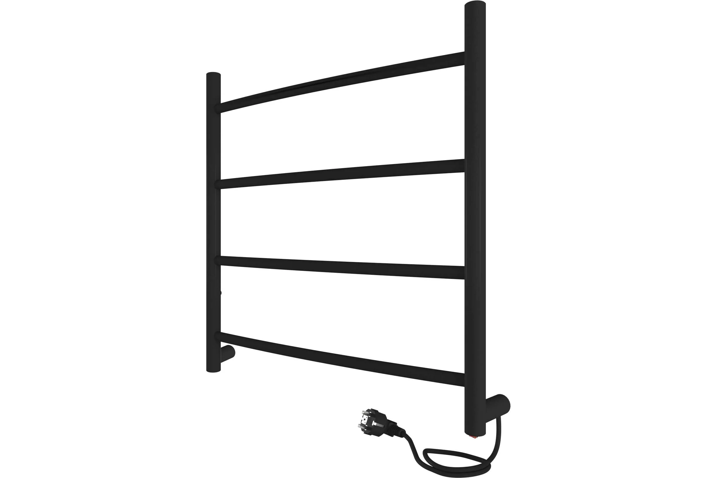 Полотенцесушитель INDIGO Arc electro 50/50 (скр.монтаж, унив.подкл.R/L, черный муар) LCAE50-50BRR