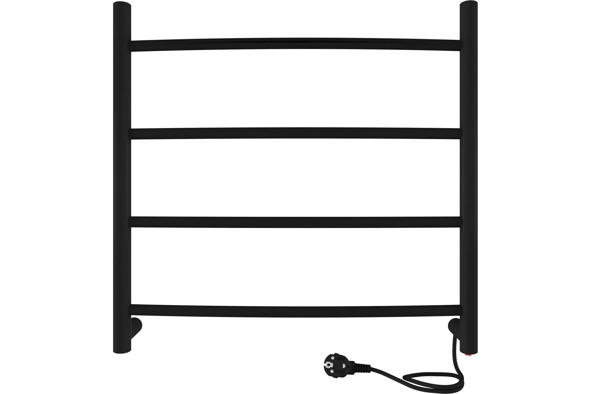 Полотенцесушитель INDIGO Arc electro 50/50 (скр.монтаж, унив.подкл.R/L, черный муар) LCAE50-50BRR