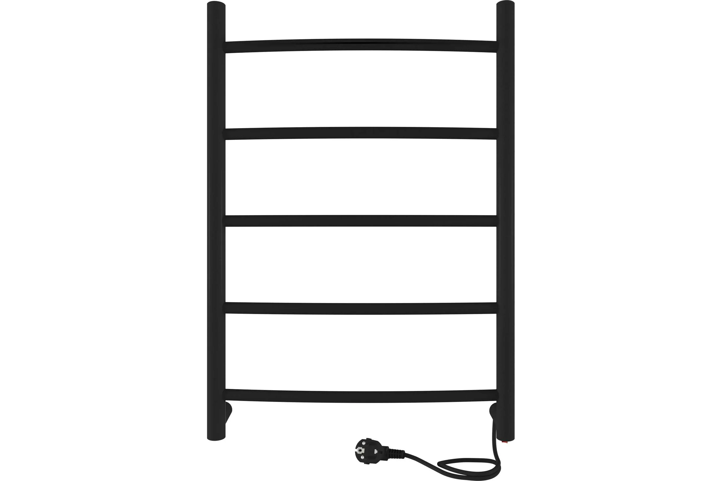 Полотенцесушитель INDIGO Arc electro 60/40 (скр.монтаж, унив.подкл.R/L, черный муар) LCAE60-40BRR