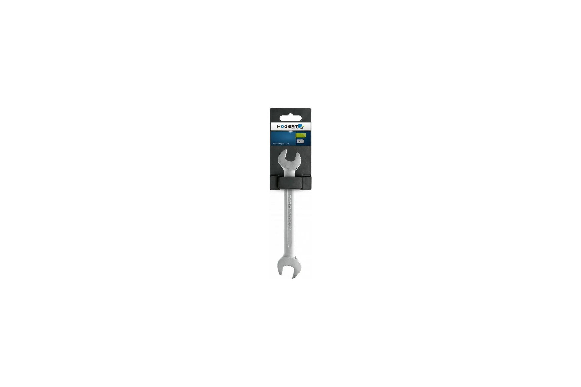 Двухсторонний рожковый ключ HOEGERT TECHNIK 24x27 мм, сталь CrV, DIN 3110 HT1W515