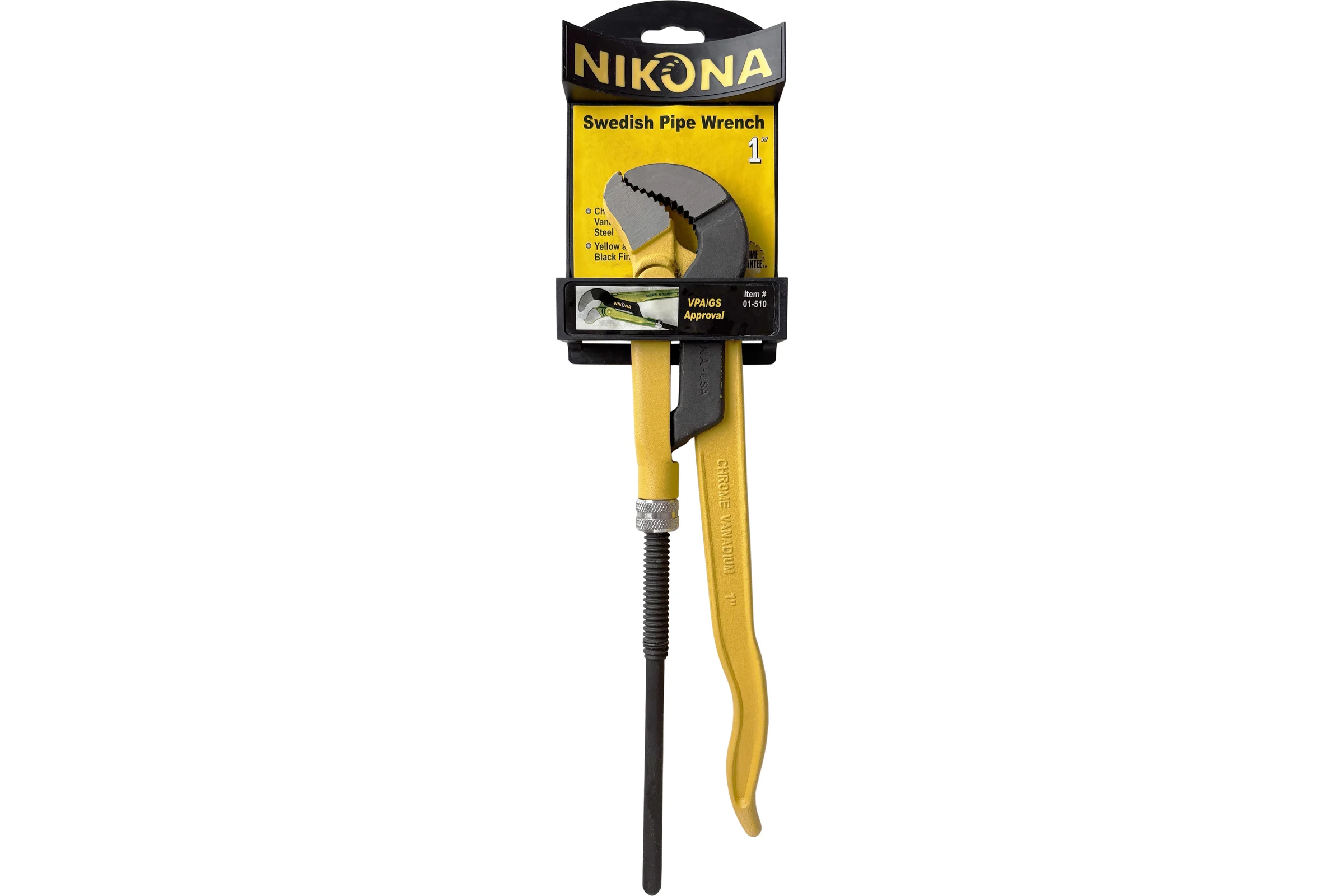 Трубный ключ NIKONA шведский S, цельнокованный, CrV, 1" 01-510