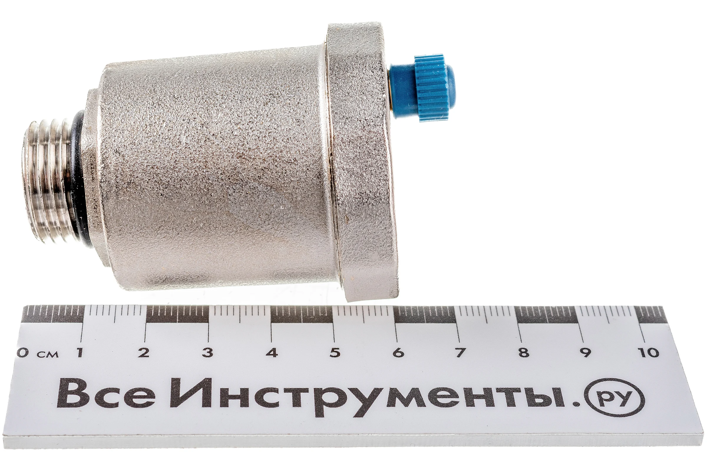 Автоматический воздухоотводчик STOUT вертикальный выпуск, наружная резьба 1/2", никель, уплотнительное кольцо NBR SVS-1011-000015 RG008UB790S9BL