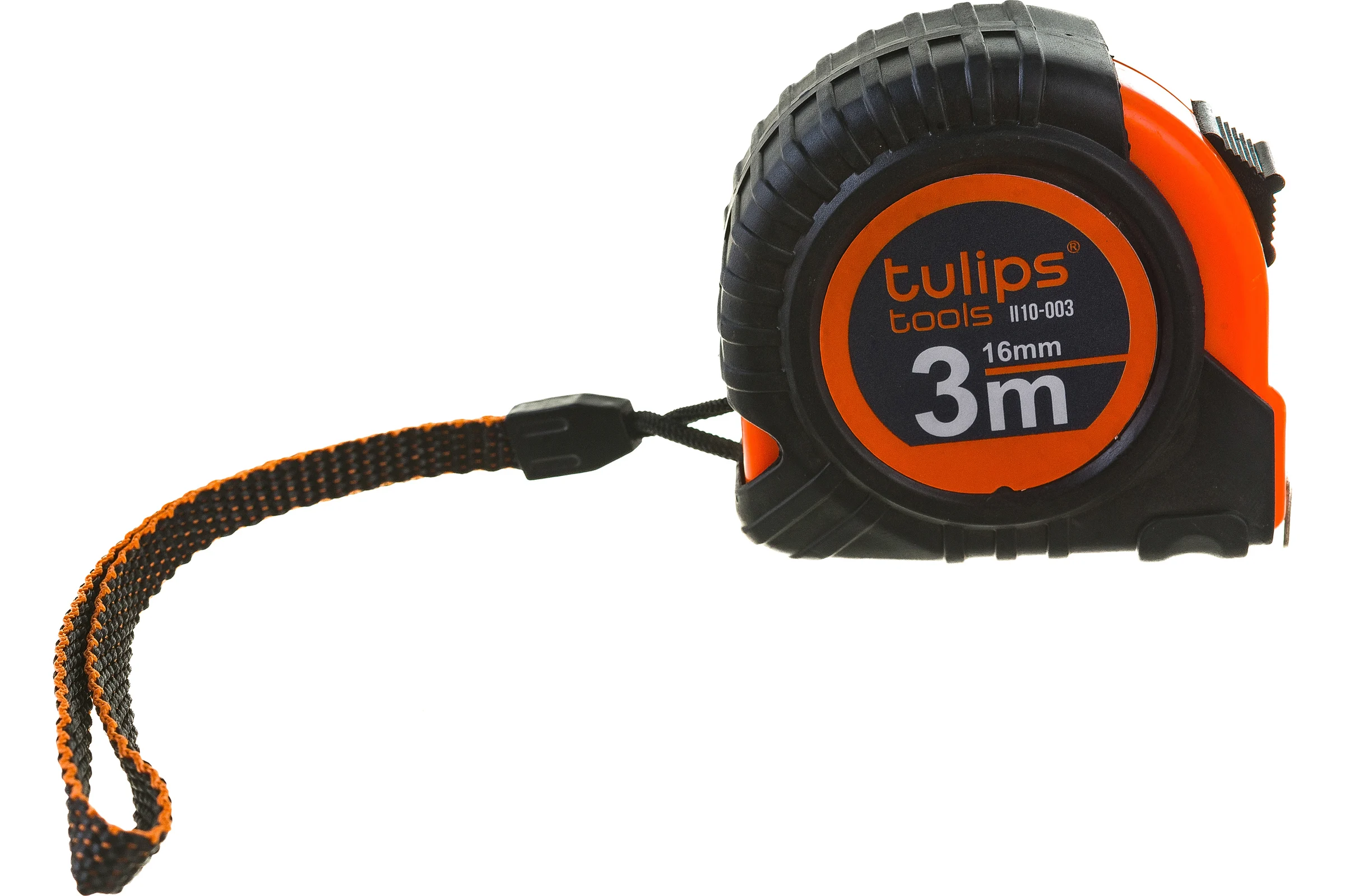 Рулетка Tulips tools с фиксатором, 3 м/16 мм II10-003