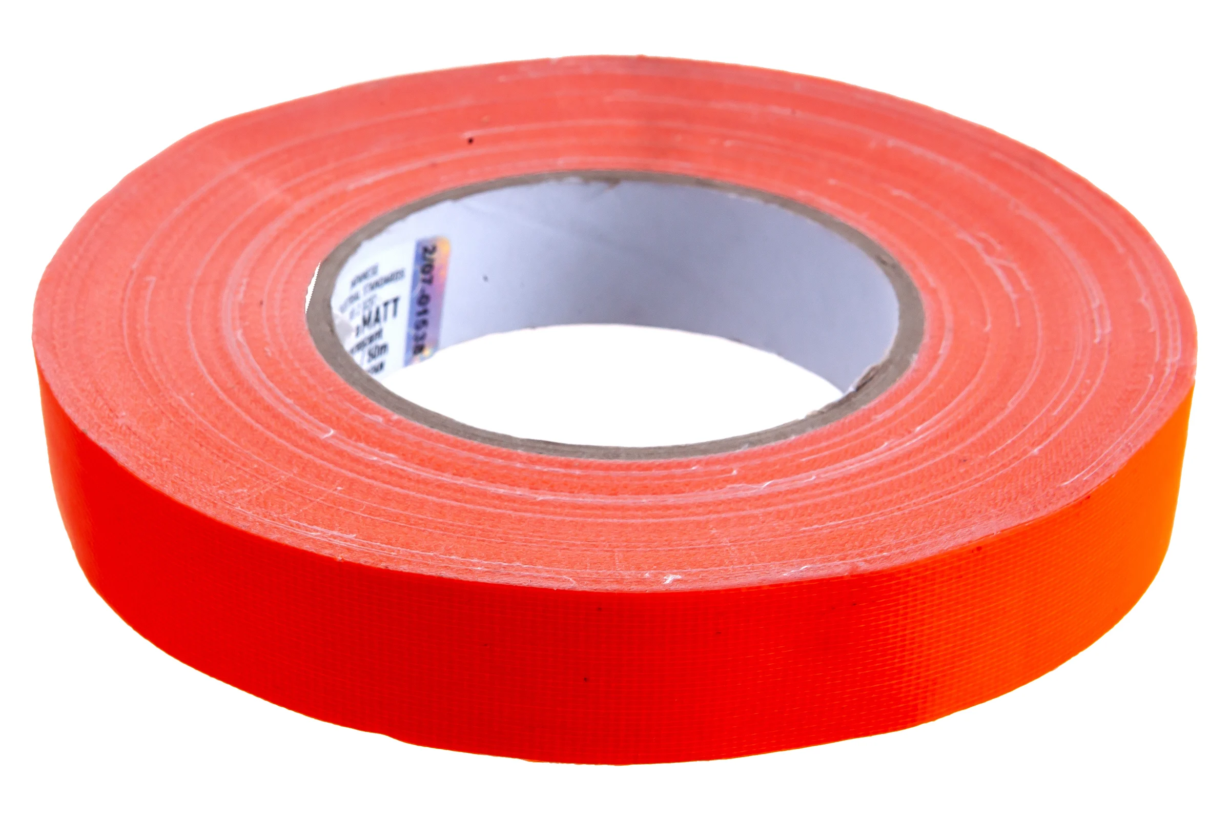 Клейкая лента DGTAPE ultraMATT - Гаффа тейп 25мм/50м - Оранжевый (светится в ультрафиолете) UMF25/50/O