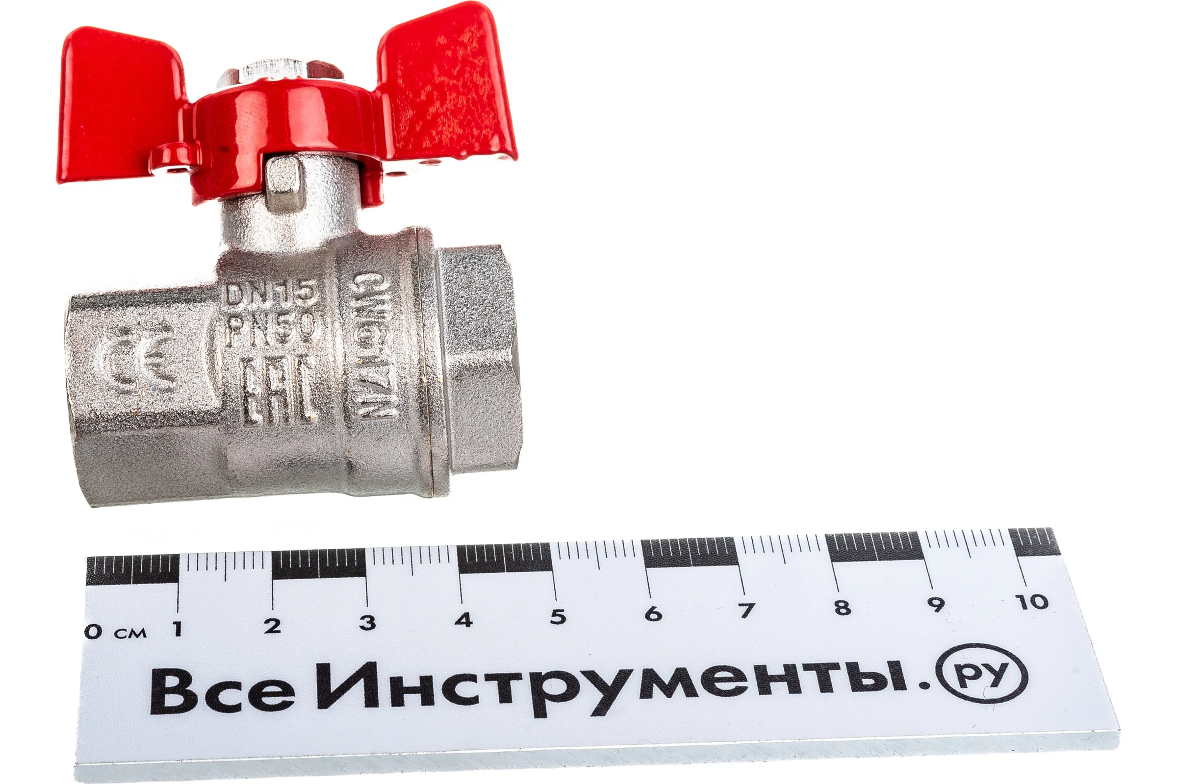 Шаровый кран IVANCI Superior, ручка-бабочка, внутренняя-внутренняя резьба 1/2" IVC.100217.N.03