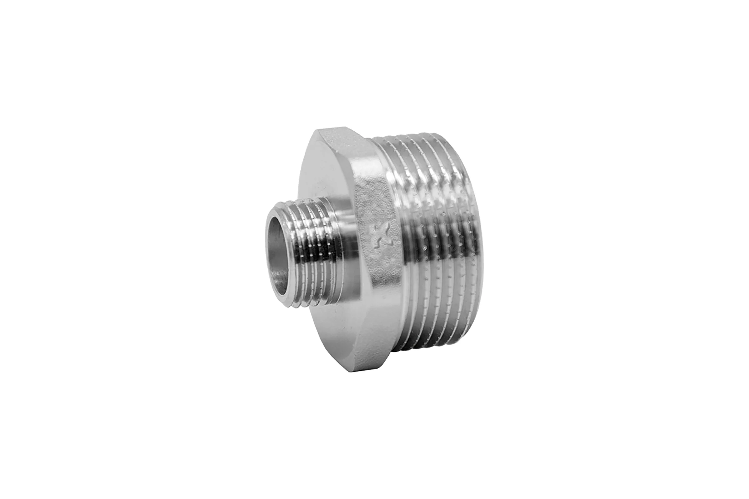 Переходной ниппель IVANCI никелированный, наружная резьба 1 1/2"х1" IVC.104580.N.12
