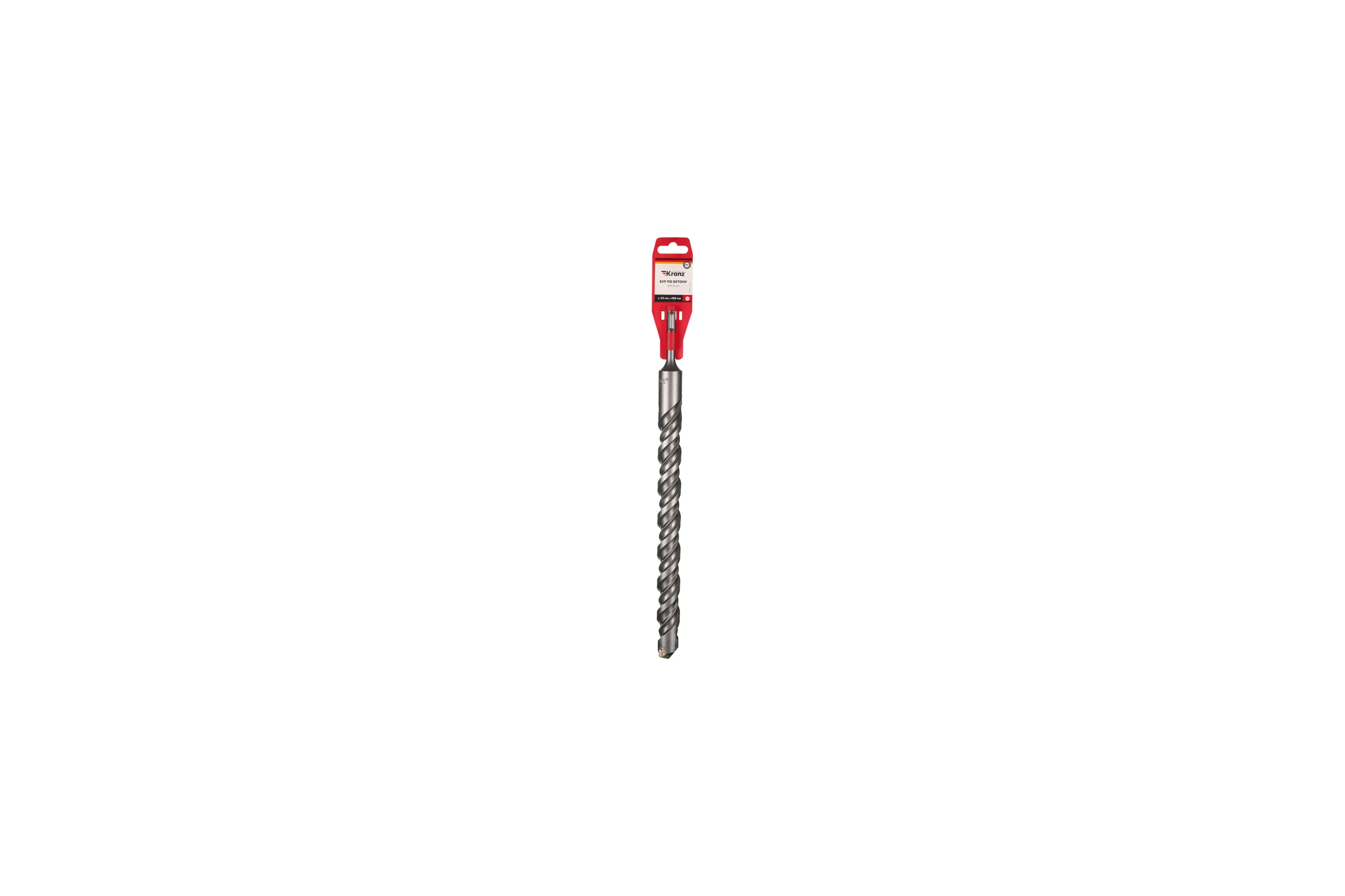 Бур по бетону KRANZ 32x400x340мм, хвостовик SDS-plus KR-91-0844