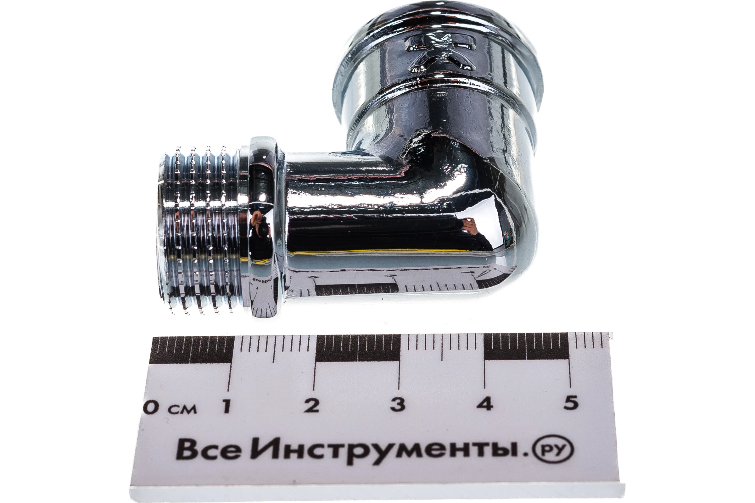 Угольник IVANCI хромированный, внутренняя - наружная резьба 1/2" IVC.104092Cr.N.03