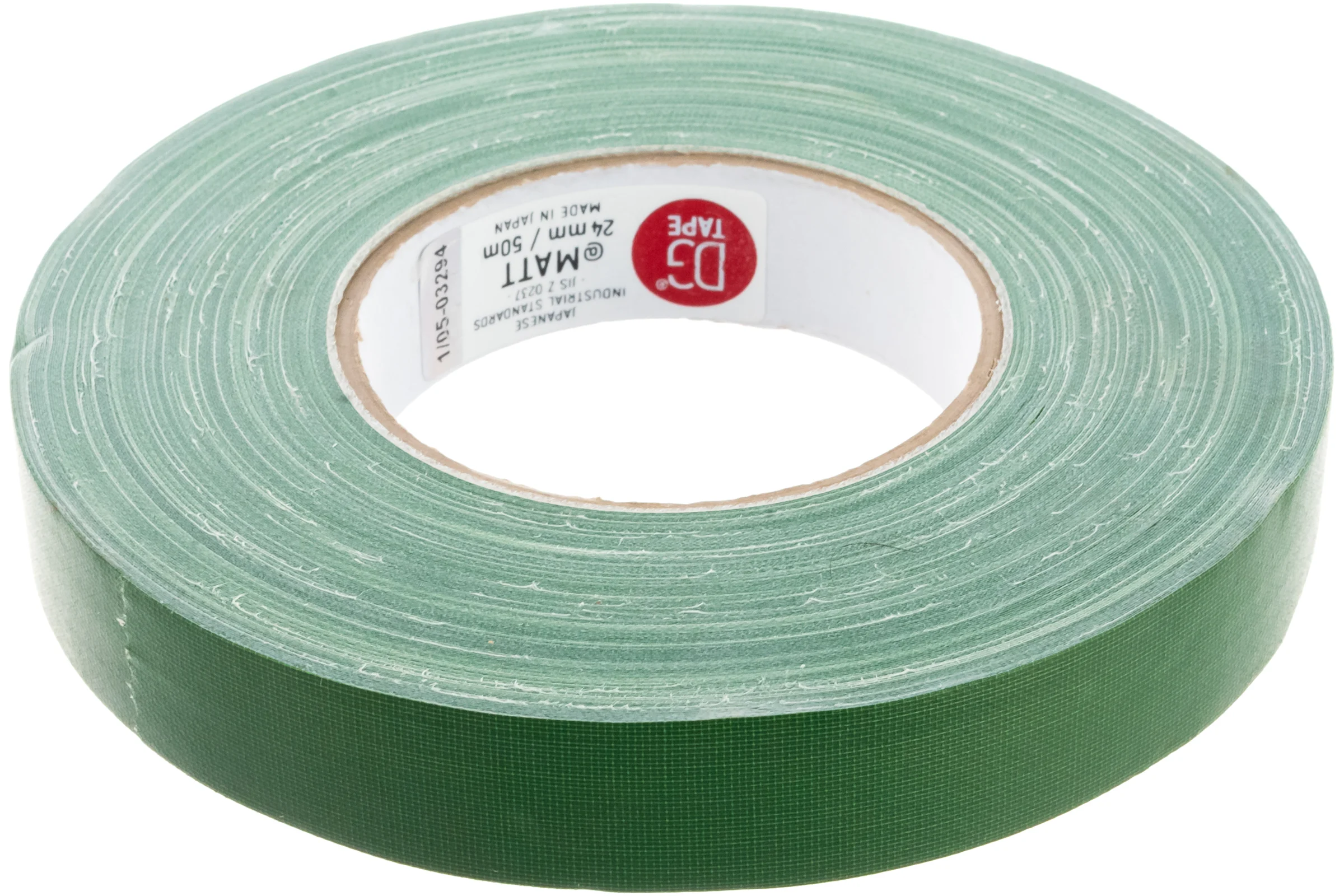 Клейкая лента DGTAPE MATT - Гаффа тейп 25мм/50м - Зеленый MATT50025/50/GR