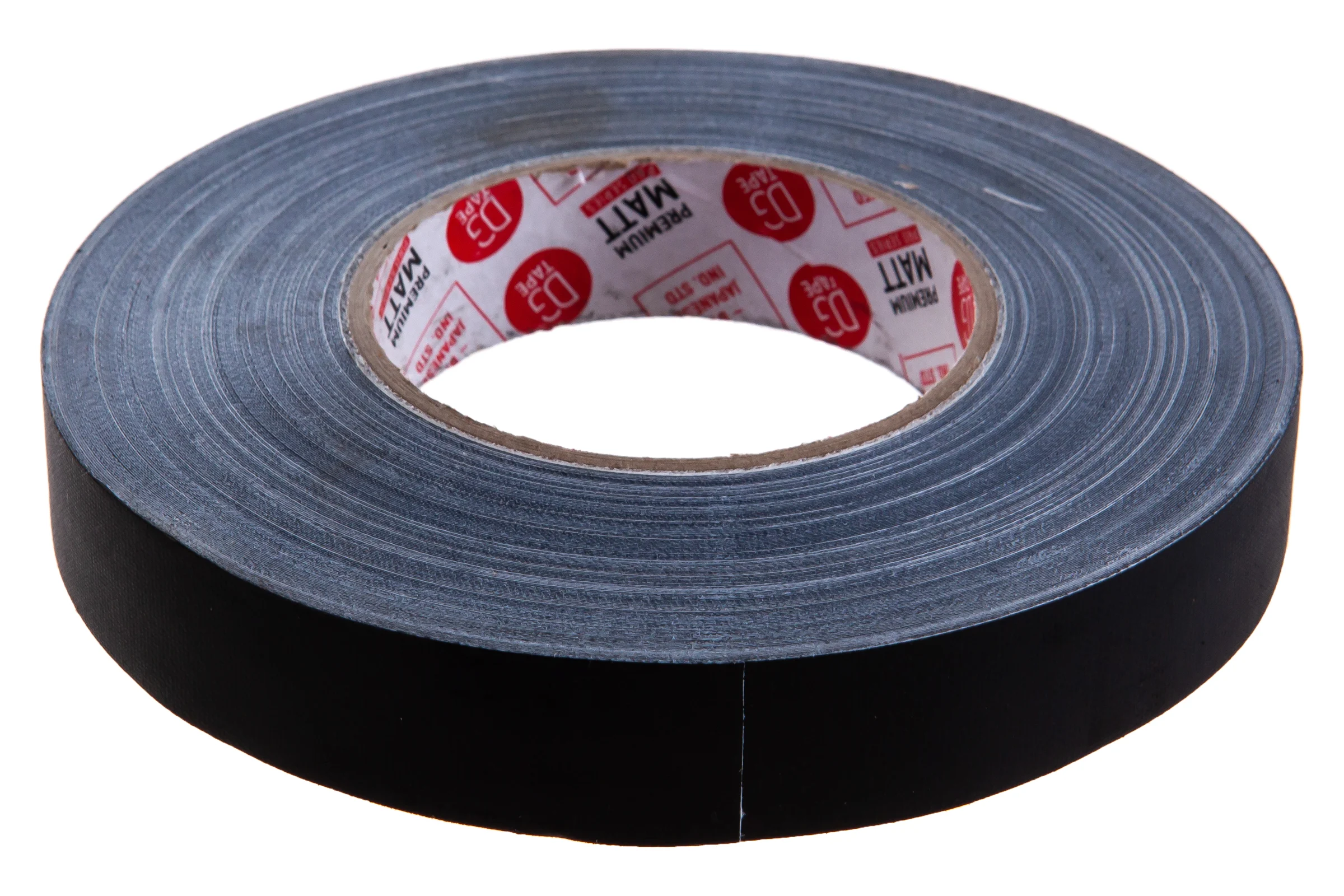 Клейкая лента DGTAPE MATT - Гаффа тейп 25мм/50м - Черный MATT50025/50/B