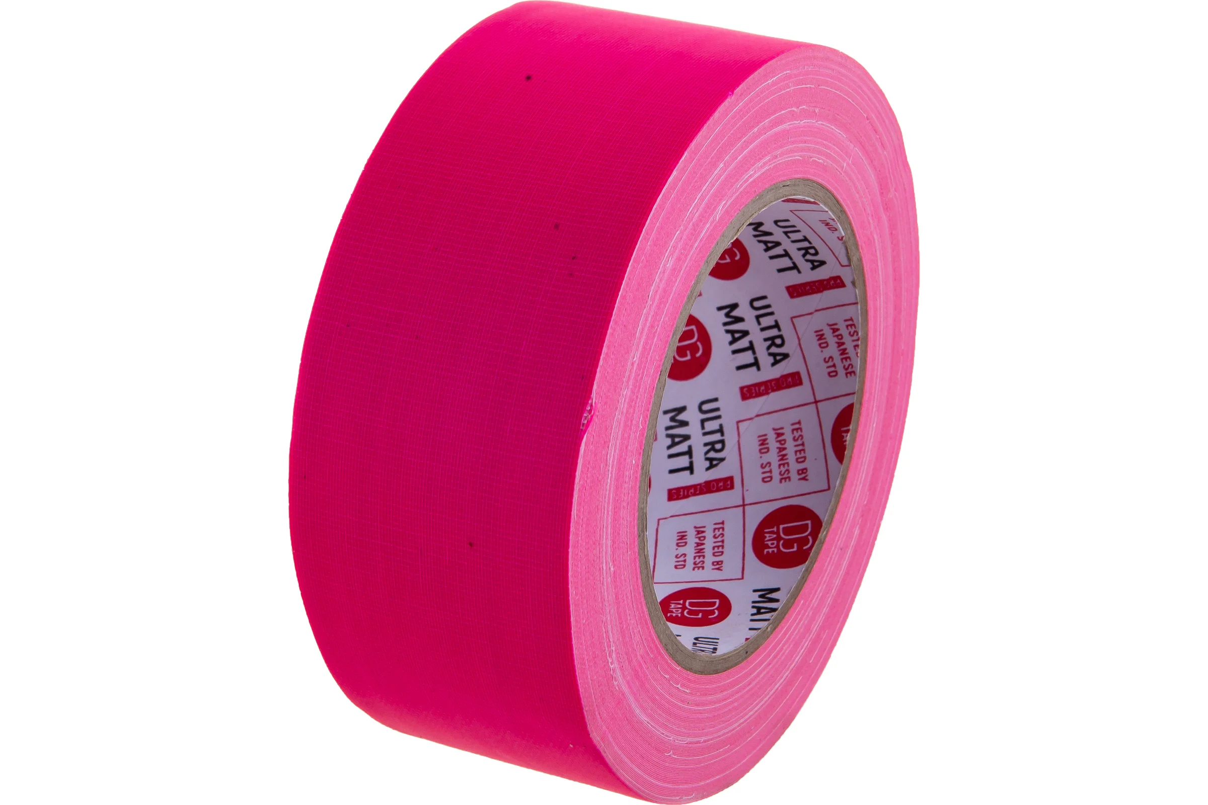 Клейкая лента DGTAPE ultraMATT - Гаффа тейп 50мм/25м - Розовый (светится в ультрафиолете) UMF50/25/P