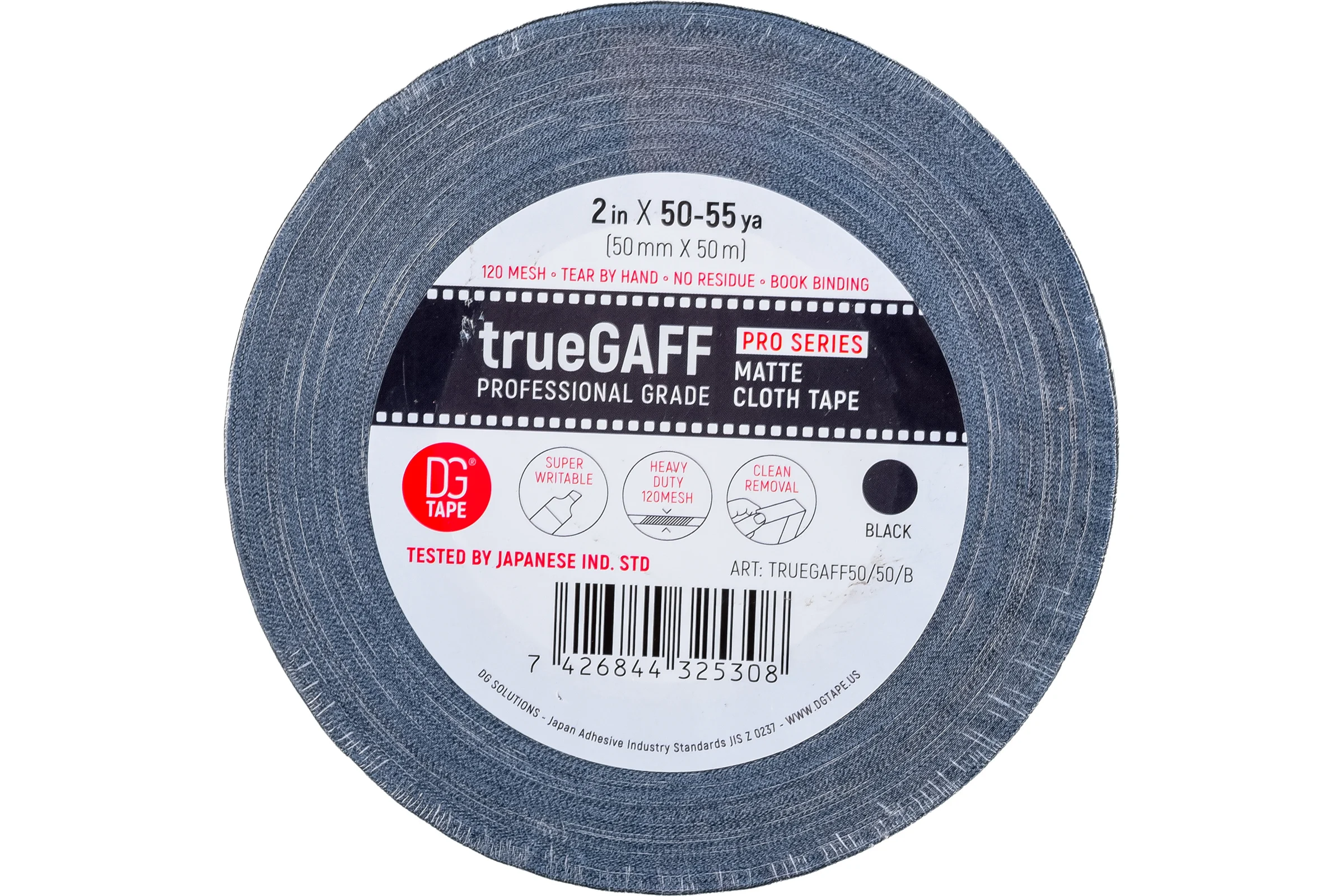 Клейкая лента DGTAPE TrueGaff - Гаффа тейп 50мм/50м - Черный TrueGAFF50/50/B