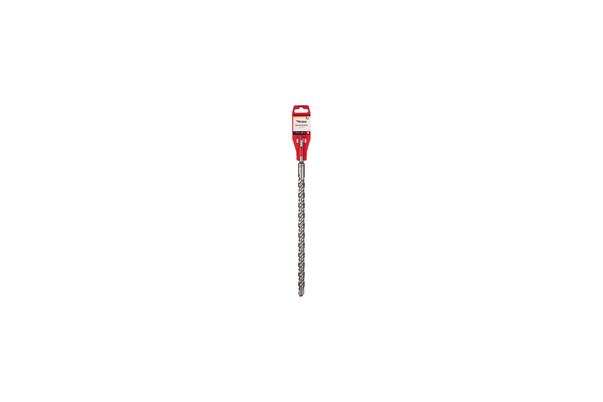 Бур по бетону KRANZ 20x400x340мм, хвостовик SDS-plus KR-91-0846