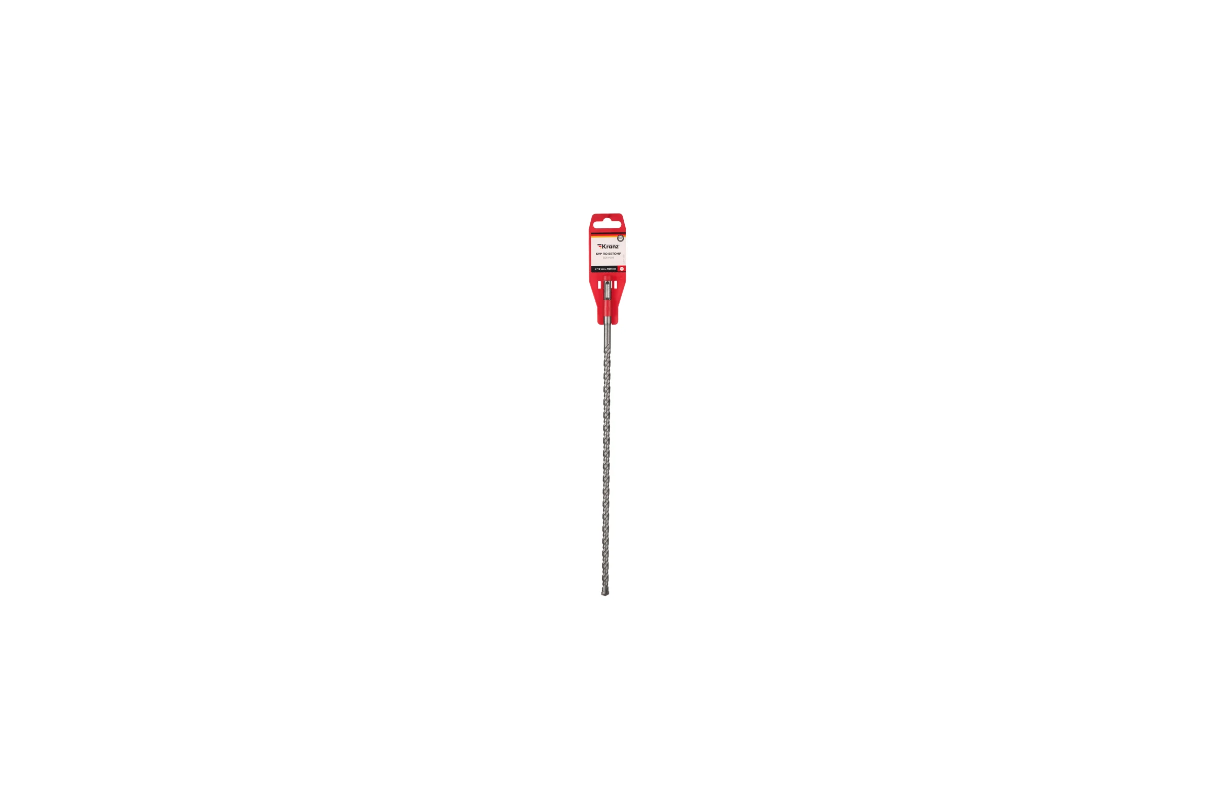 Бур по бетону KRANZ 10x400x340мм, хвостовик SDS-plus KR-91-0851