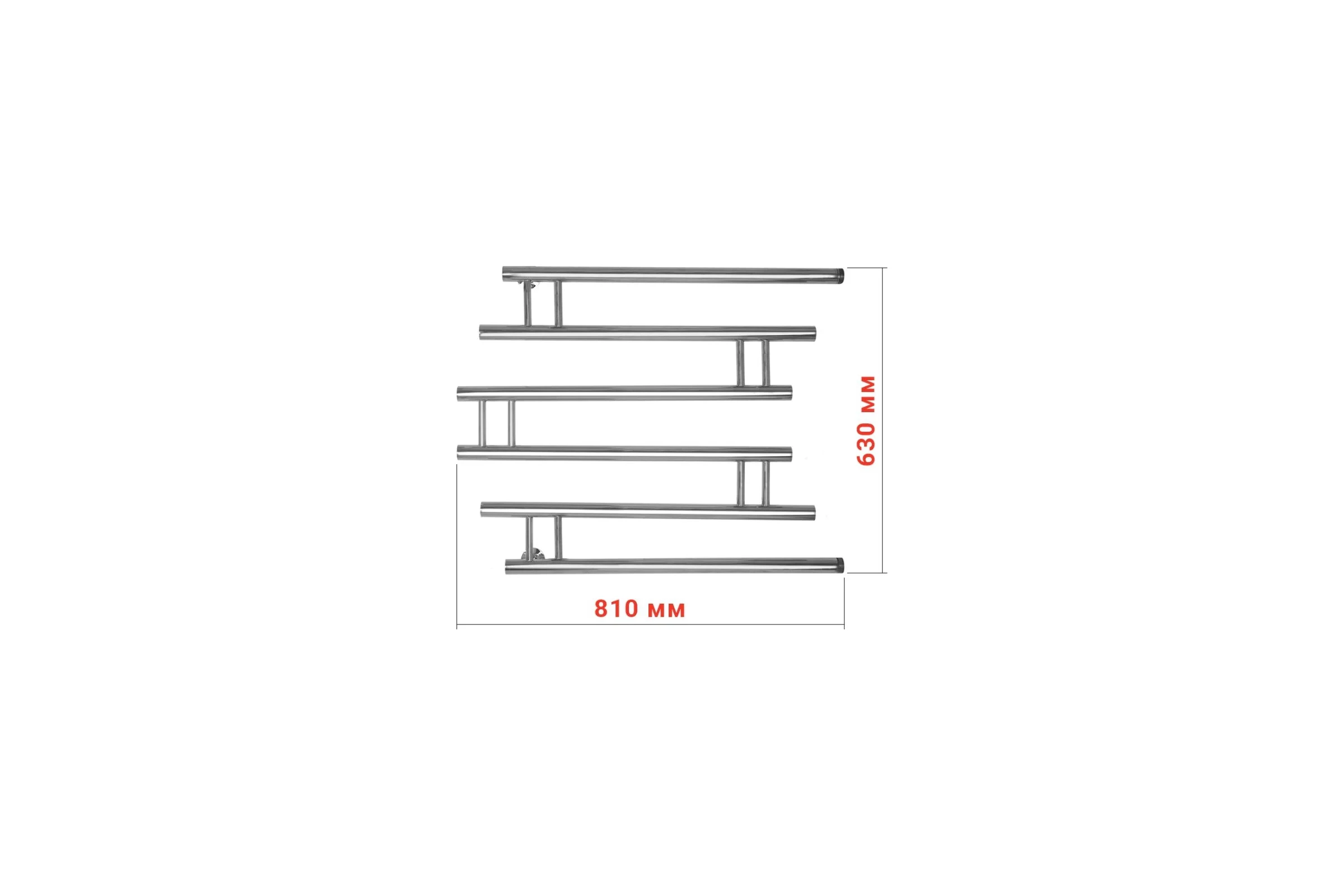 Полотенцесушитель ENERGY Modern 600x700 черный матовый 00-УТ-00852