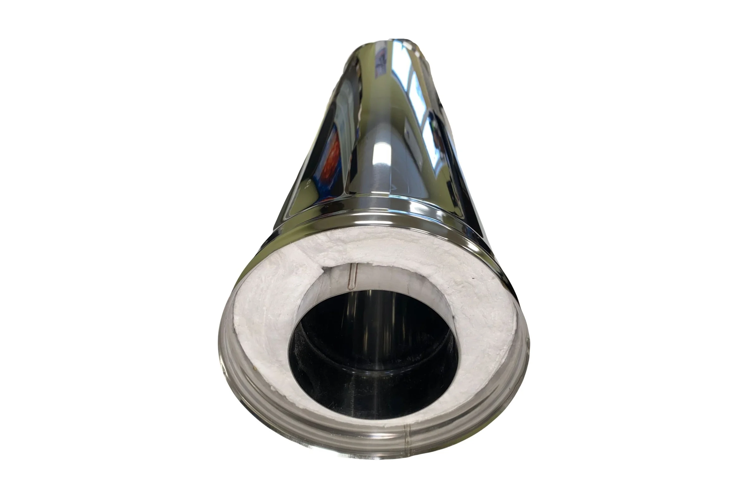 Дымоход-сэндвич ВПВ 35 O150x230, L-500мм, (внутр.-нерж.430 сталь 0,8 мм., наруж.-нерж.430 сталь, 0,5 мм.) изоляция CERABLANKET, ДС-КВ 0005