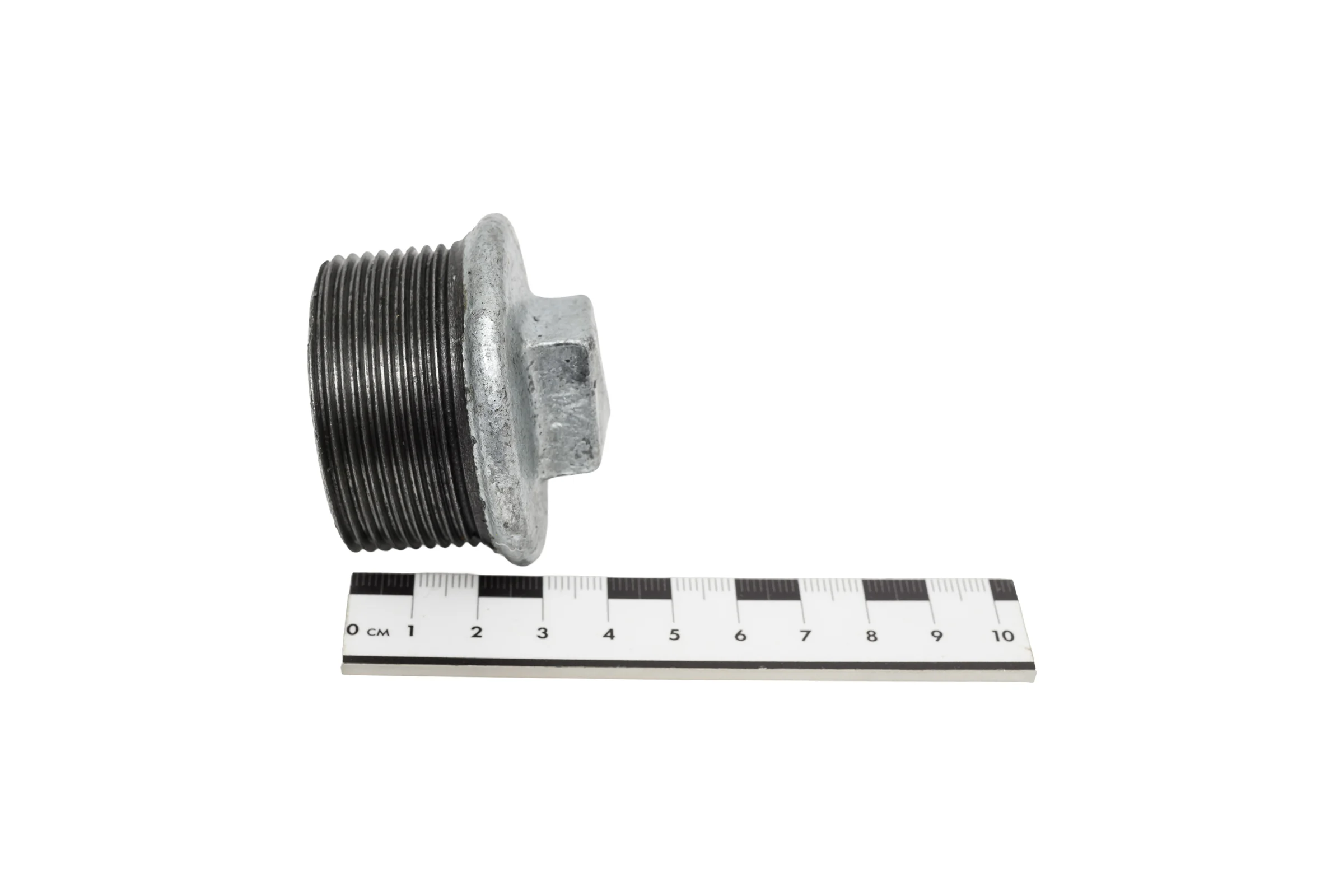 Заглушка чугун оцинкованная Fittex PLUS Ду 40 1 1/2" НР 128-3202