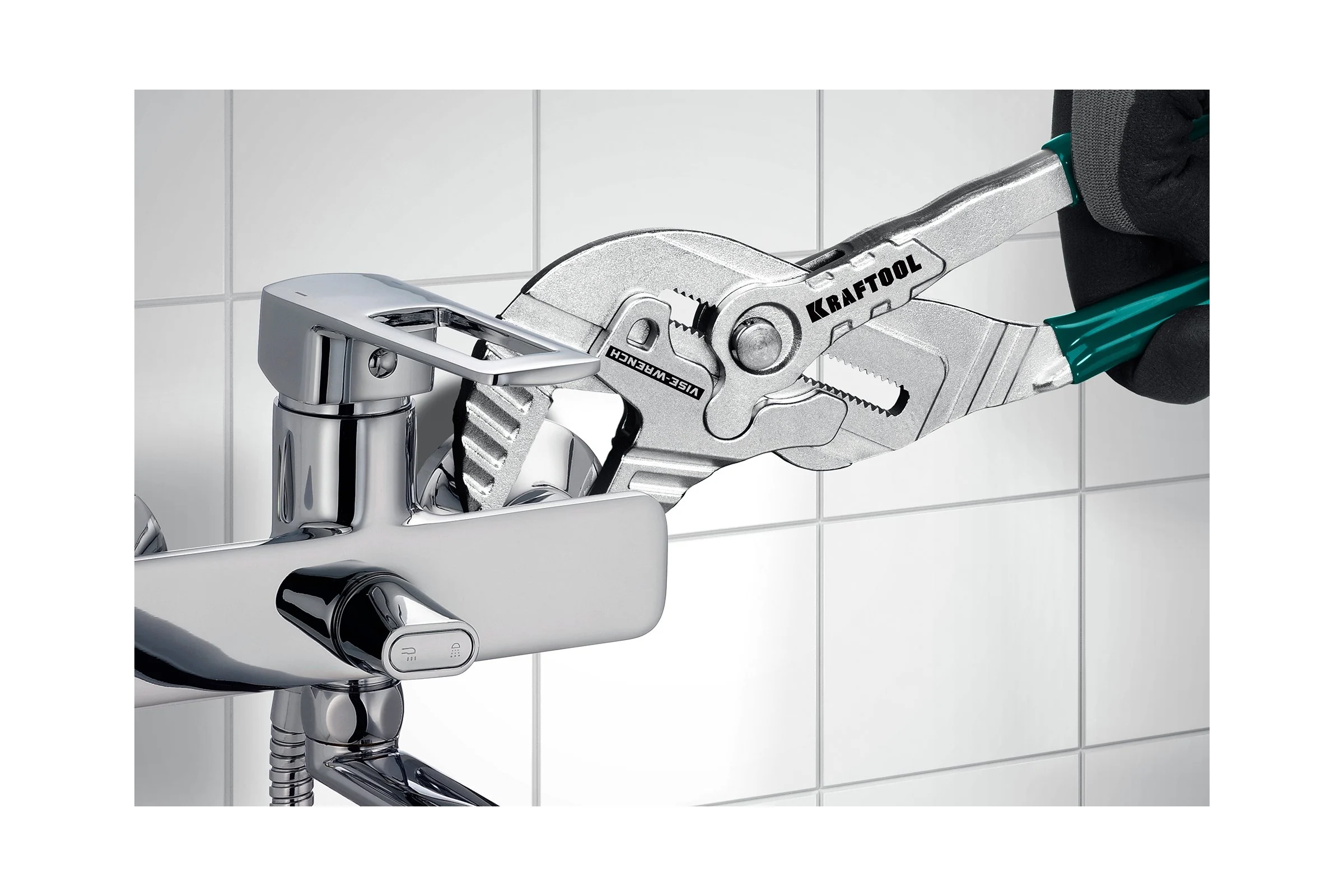 Клещи переставные-гаечный ключ KRAFTOOL Vise-Wrench 300 мм 22068