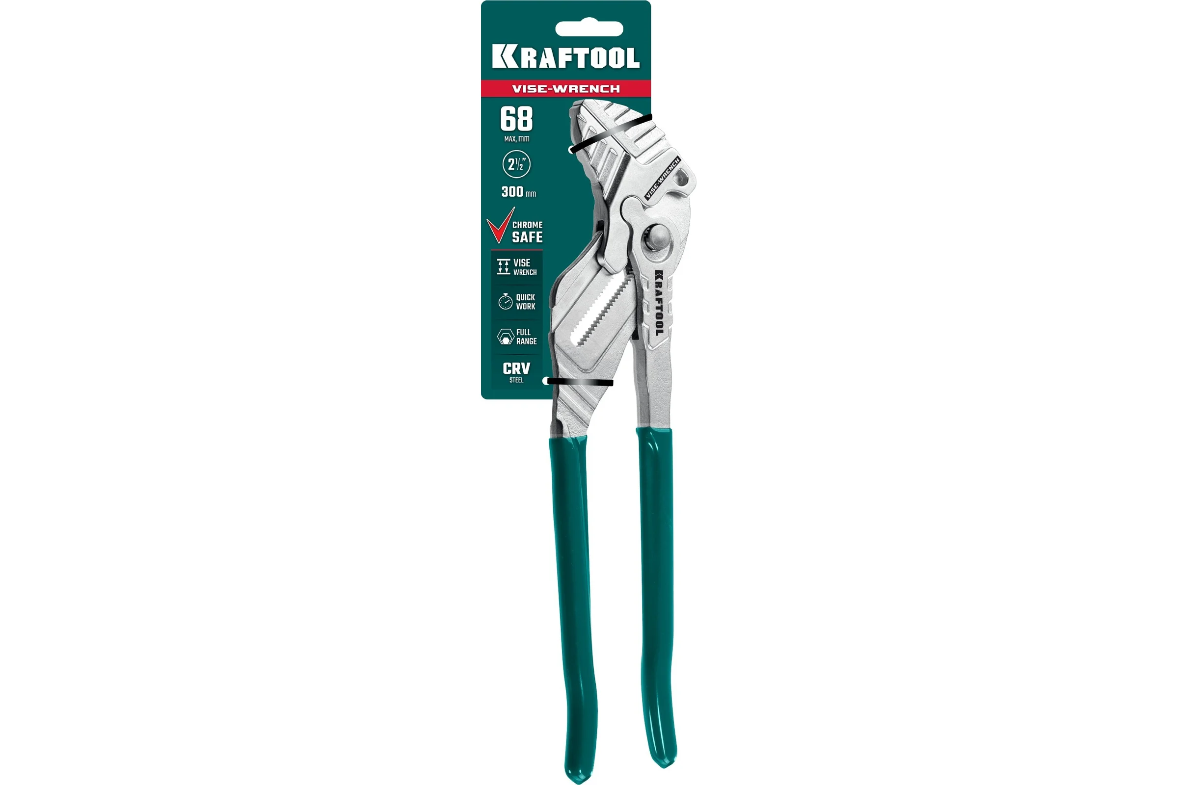 Клещи переставные-гаечный ключ KRAFTOOL Vise-Wrench 300 мм 22068