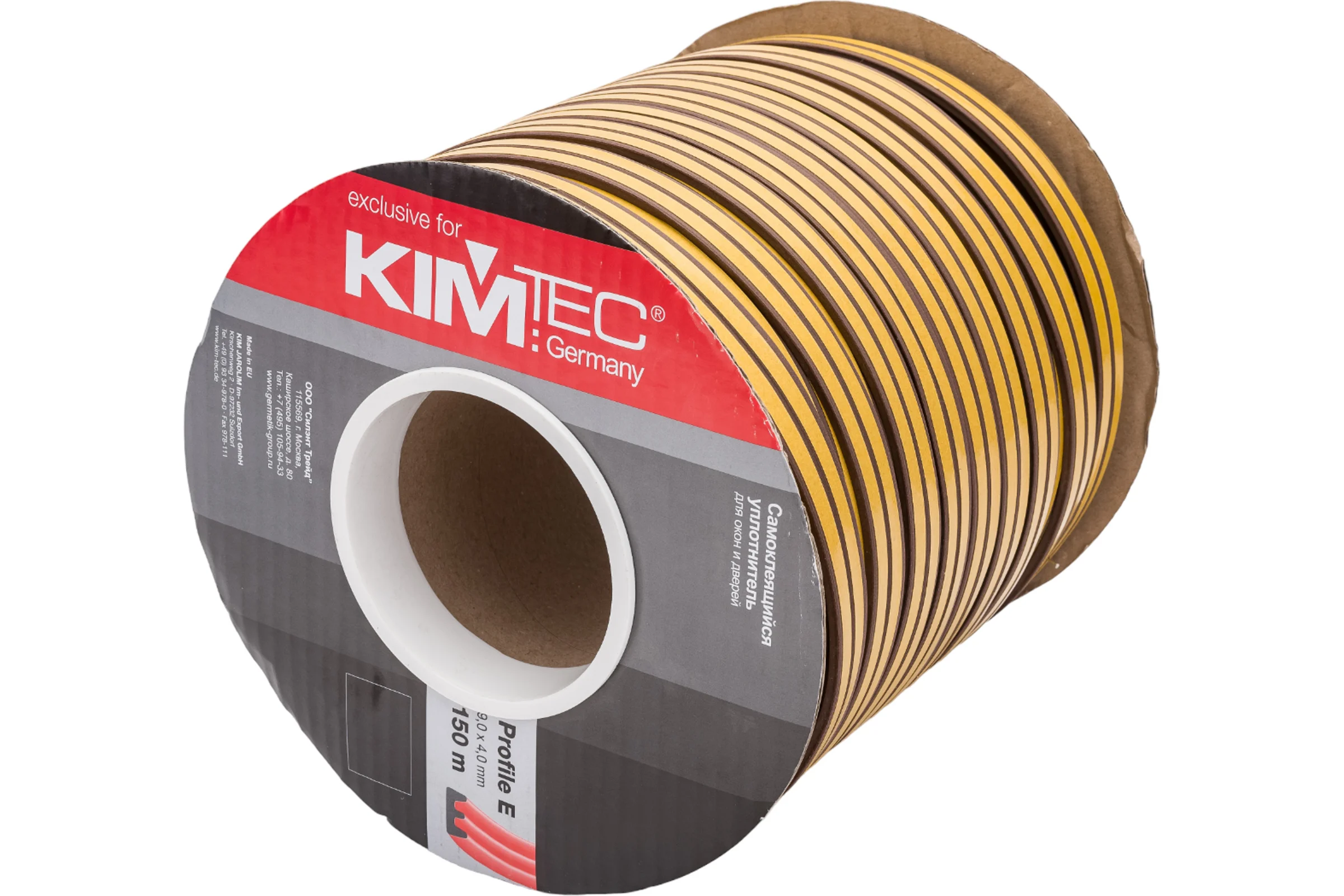 Уплотнитель KIM TEC E-150 коричневый 4х9 мм 585936
