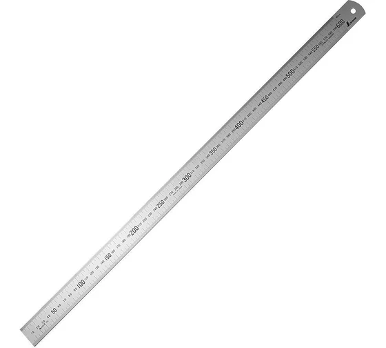 Линейка Shinwa дюймовая, 600 мм, 24", шкала в мм и дюймах М00016582