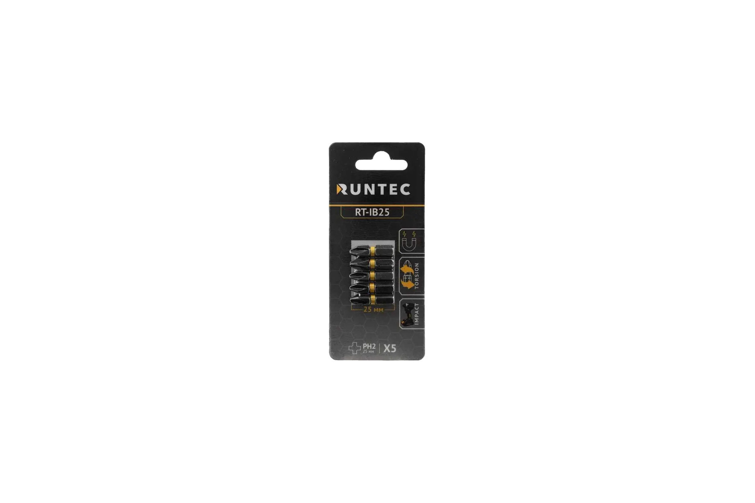 Бита ударная H6.35 25 мм, PH2, 5 шт Runtec RT-IB25