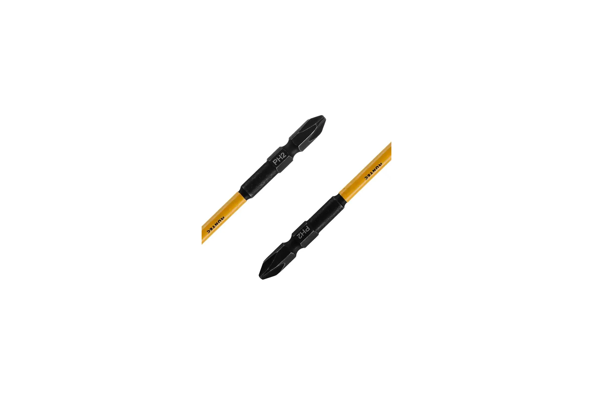 Бита ударная двусторонняя H6.35 110 мм, PH2/PH2, 5  шт Runtec RT-IBD110
