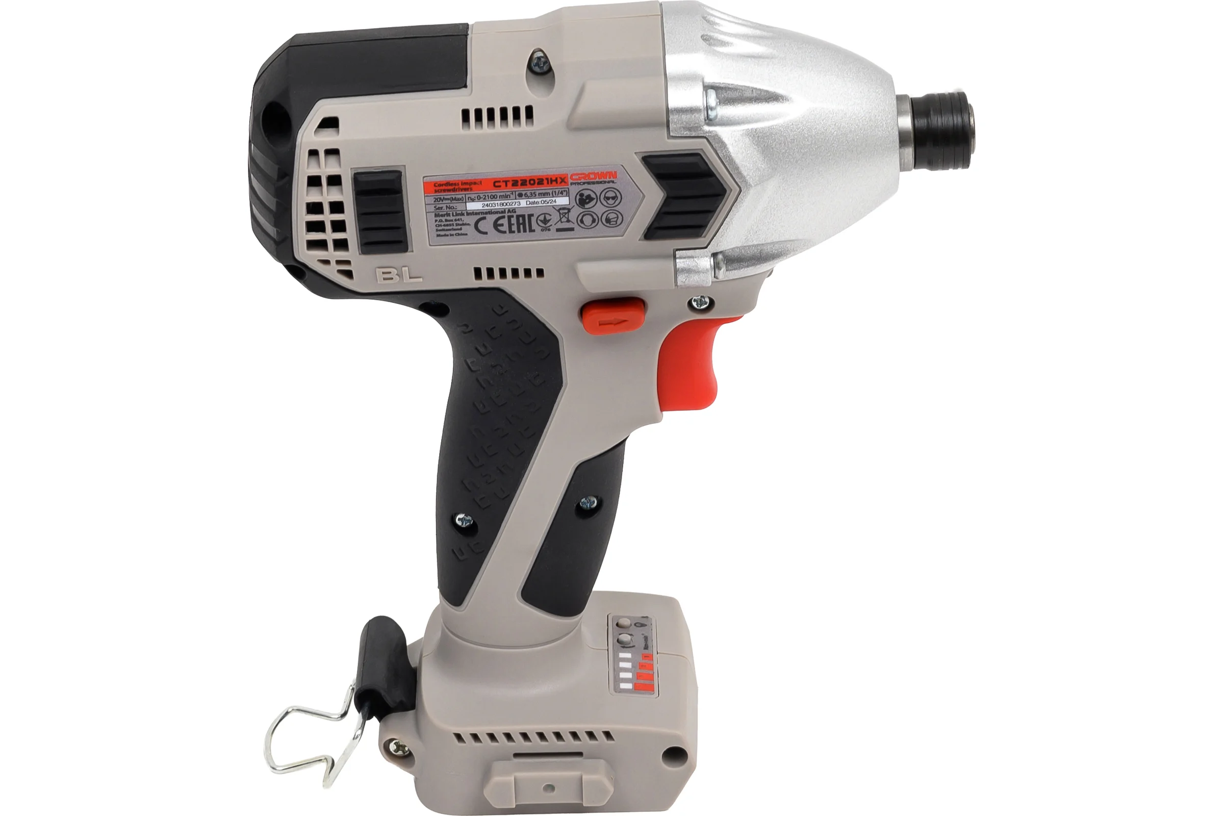 Аккумуляторный ударный винтоверт CROWN CT22021HX