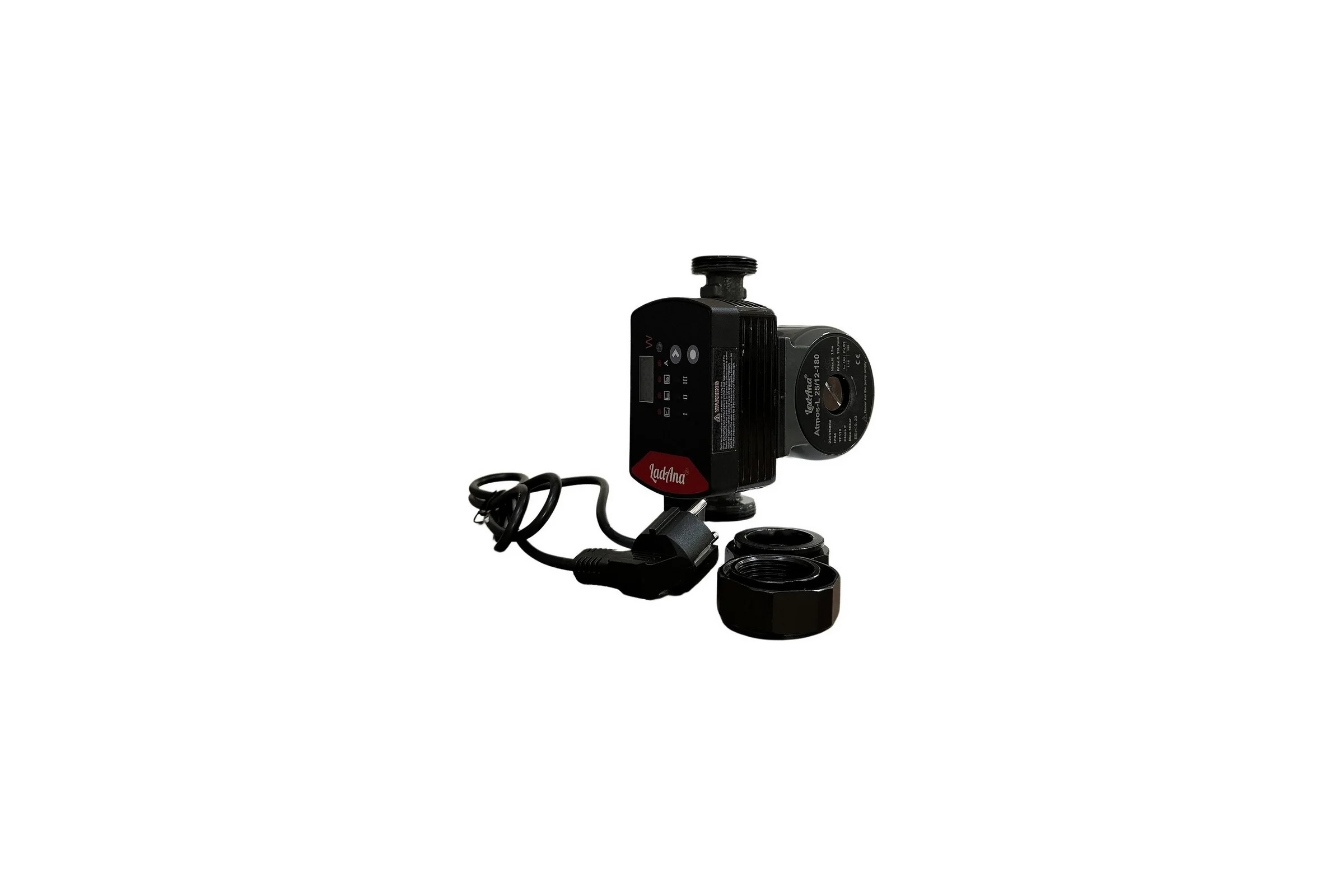 Циркуляционный интеллектуальный насос Atmos L LadAna 25/12-180 (кабель 1м, евровилка, комплект гаек) 260508007 260508006