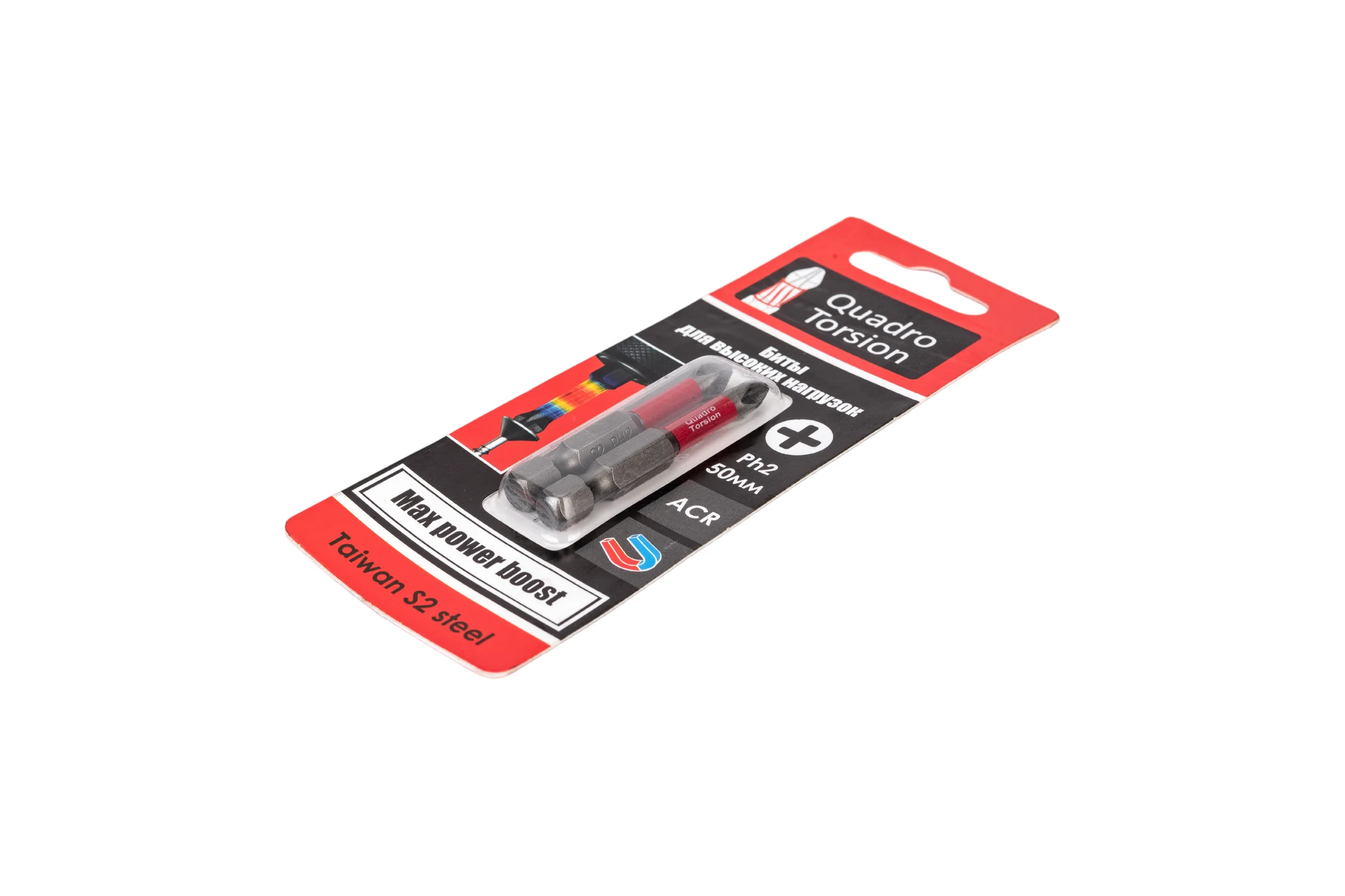 Бита (2 шт; PH2; 50 мм; 1/4) Quadro Torsion 410250-2