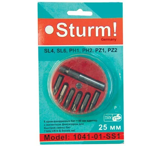 Набор бит (7 предметов) Sturm 1041-01-SS1