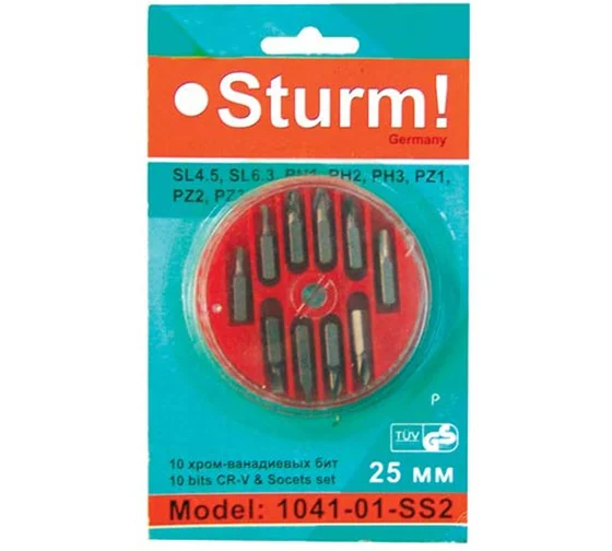 Набор бит (10 предметов) Sturm 1041-01-SS2