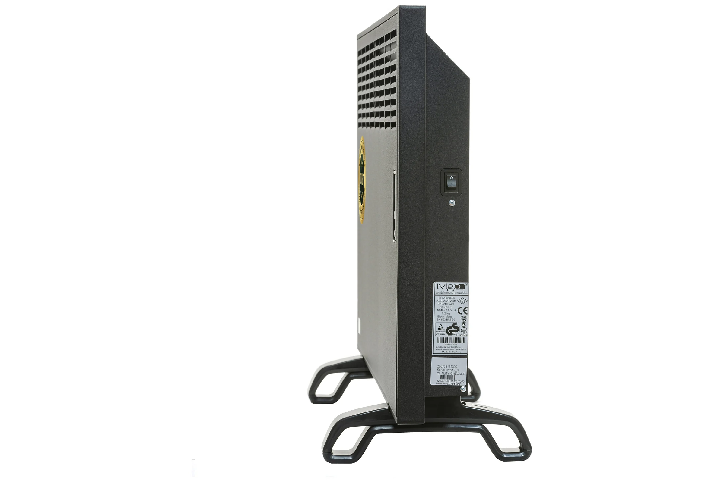 Конвектор IVIGO EPK4590E25 черный матовый 12436