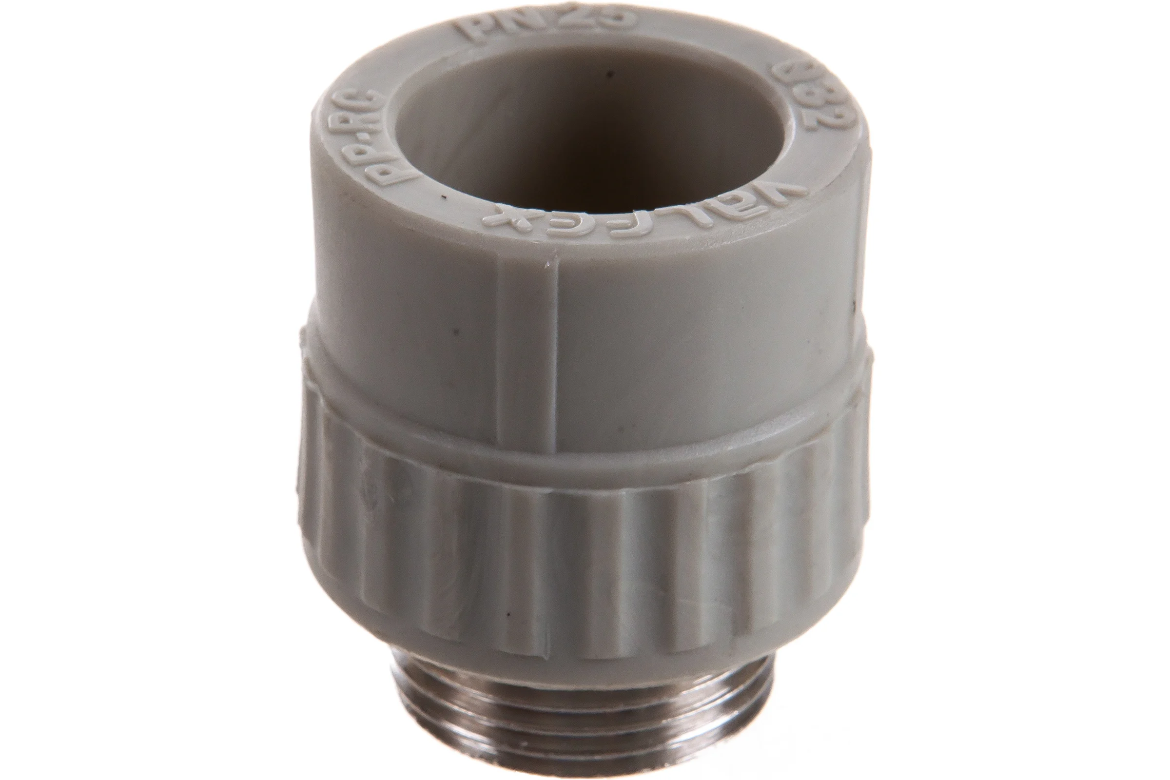 Муфта комбинированная с наружной резьбой VALFEX PP-R серая, 32 мм х1" 10130032Г 127-0364