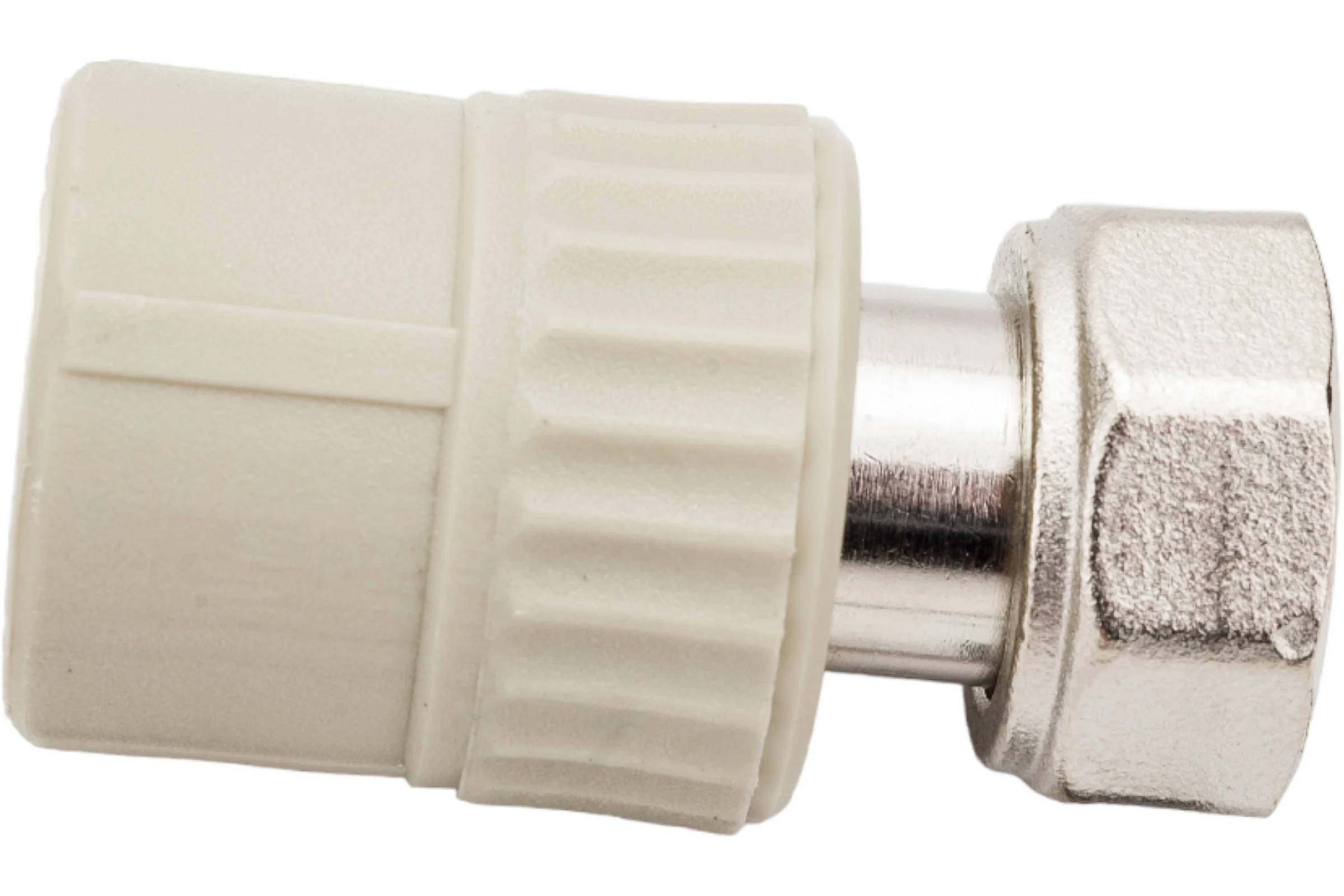 Муфта комбинированная с накидной гайкой VALFEX PP-R серая, 20 мм х1/2" 10139020Г 127-0377