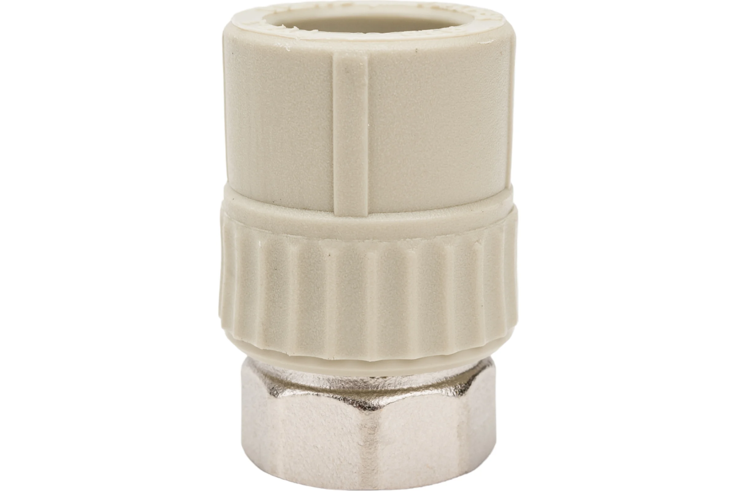 Муфта комбинированная с накидной гайкой VALFEX PP-R серая, 20 мм х1/2" 10139020Г 127-0377