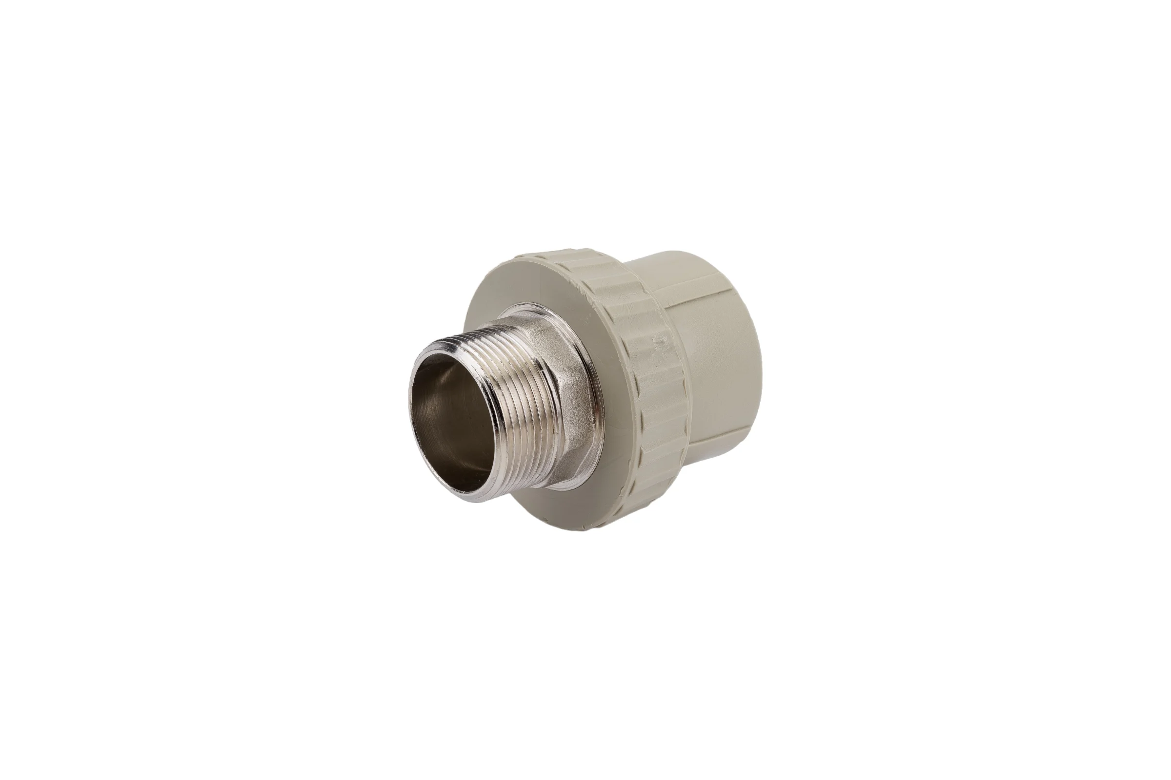 Муфта комбинированная под ключ с наружной резьбой VALFEX PP-R серая, 50 мм х1 1/2" 10135050Г 127-0372