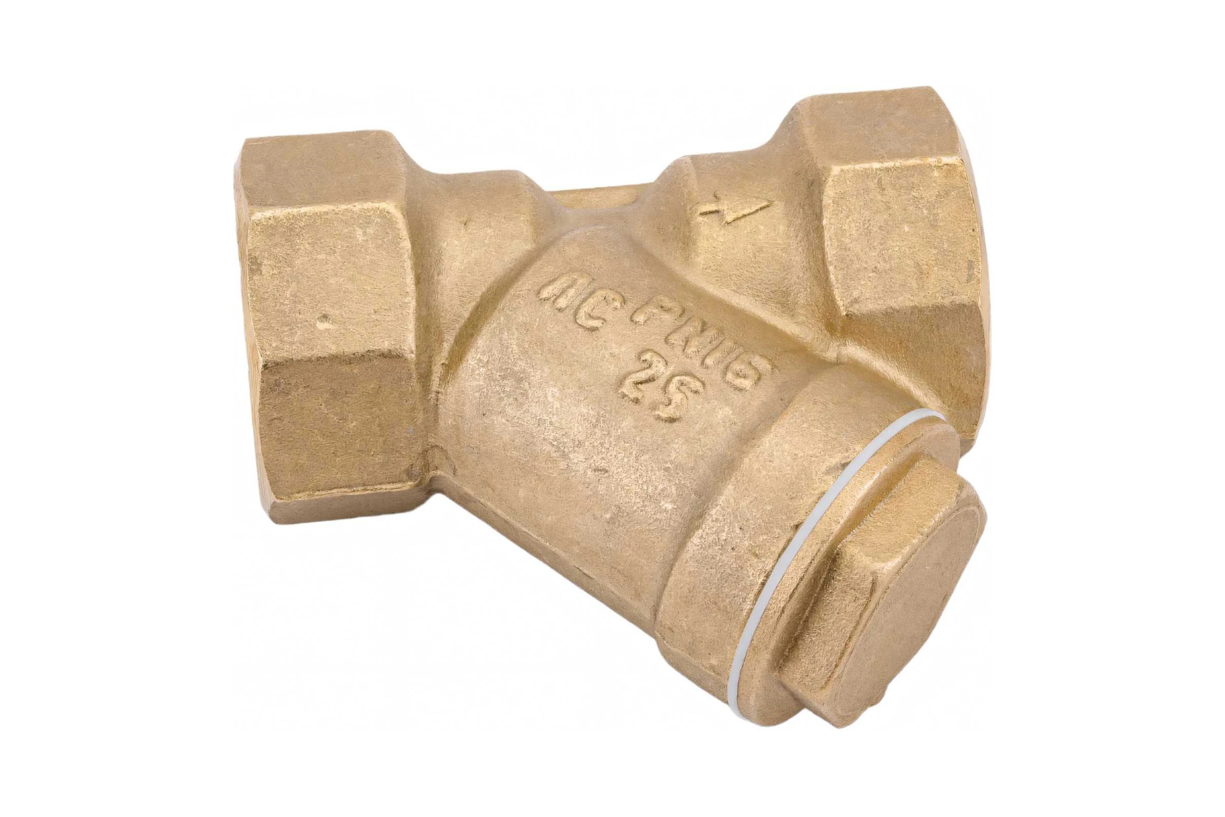 Латунный Y-образный фильтр VALFEX 46Б5фт1 Ду25 Ру25 м/м VF.192.L00.100 036-1226