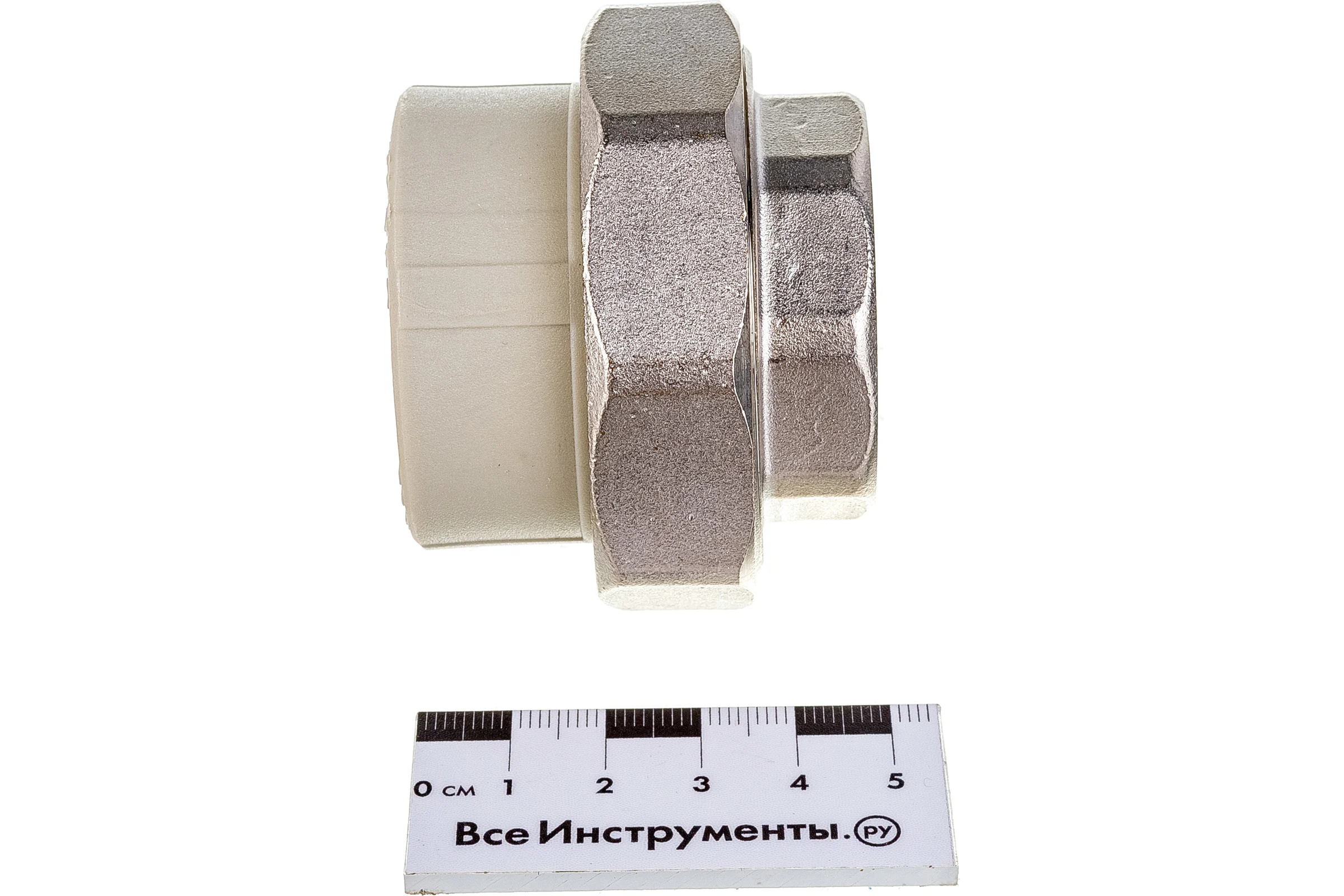 Муфта комбинированная разъемная с внутренней резьбой VALFEX PP-R серая, 40 мм х1 1/4" 10155032Г 127-0338