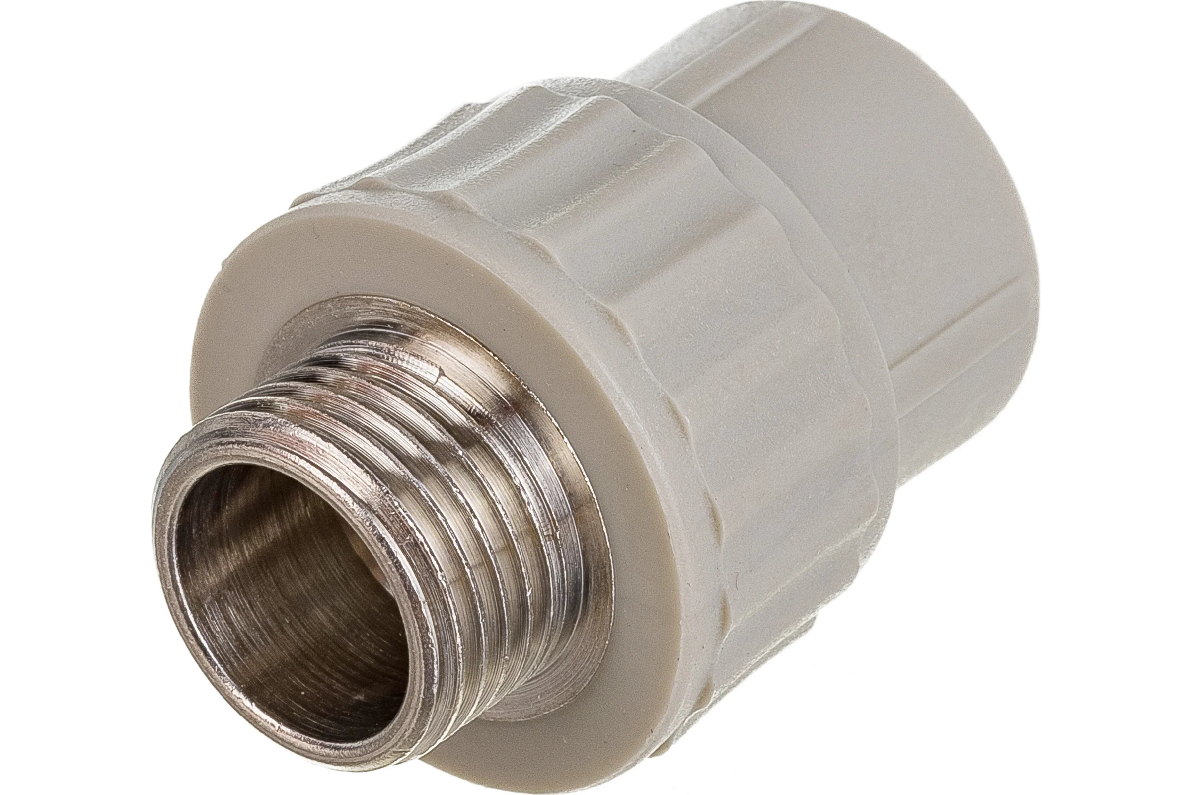Муфта комбинированная с наружной резьбой VALFEX PP-R серая, 20 мм х1/2" 10130020Г 127-0359