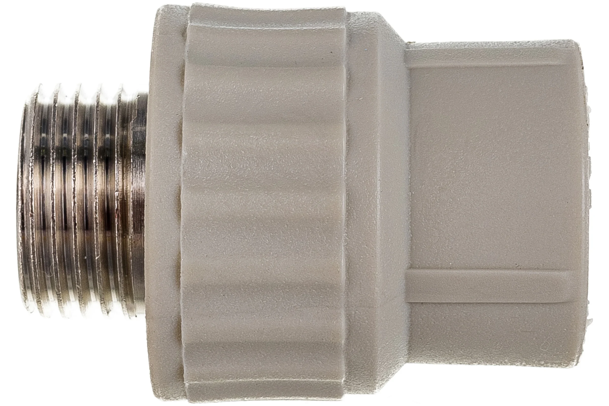 Муфта комбинированная с наружной резьбой VALFEX PP-R серая, 20 мм х1/2" 10130020Г 127-0359