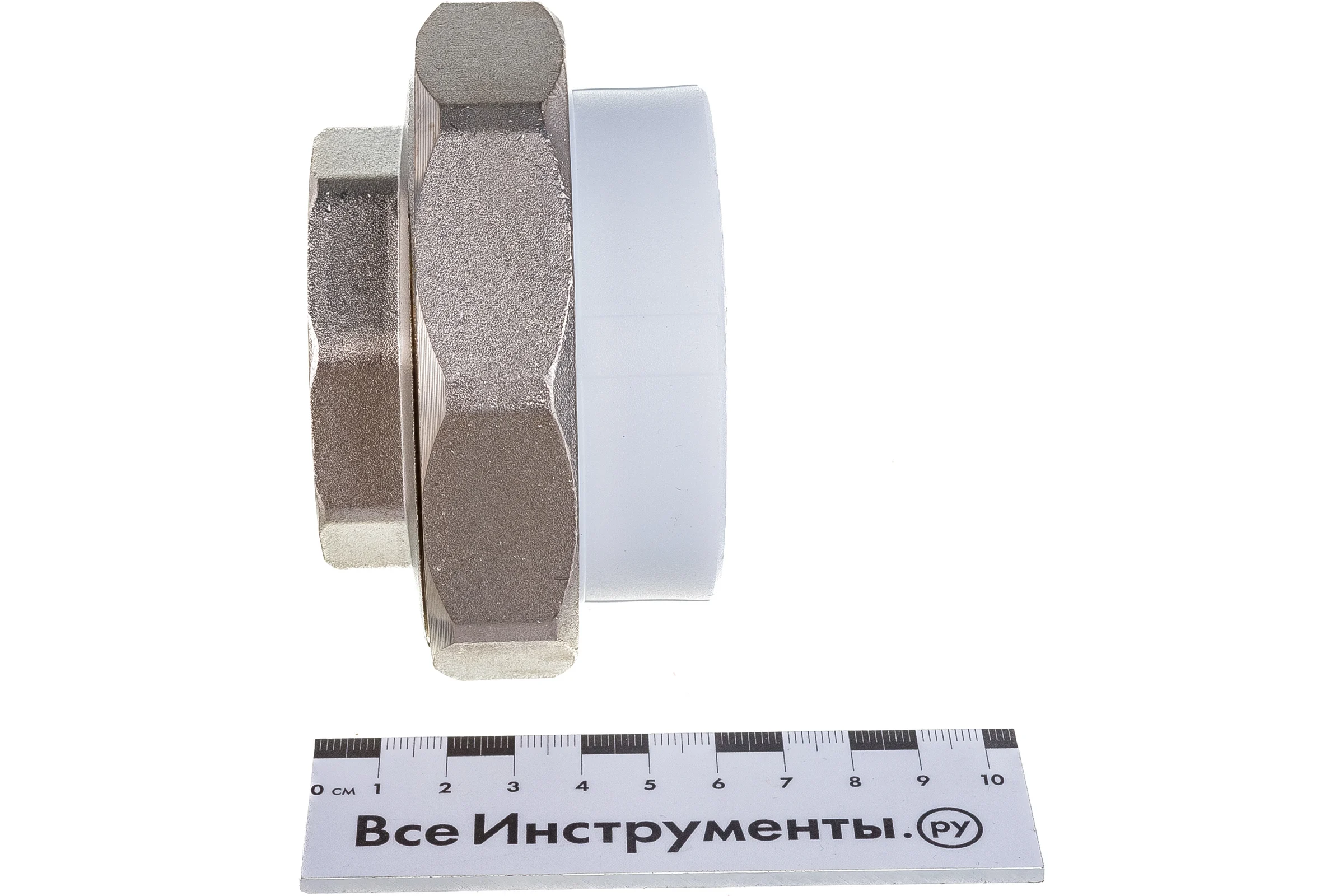 Муфта комбинированная разъемная с внутренней резьбой VALFEX PP-R белая, 63 мм х2" 10155050 127-0219