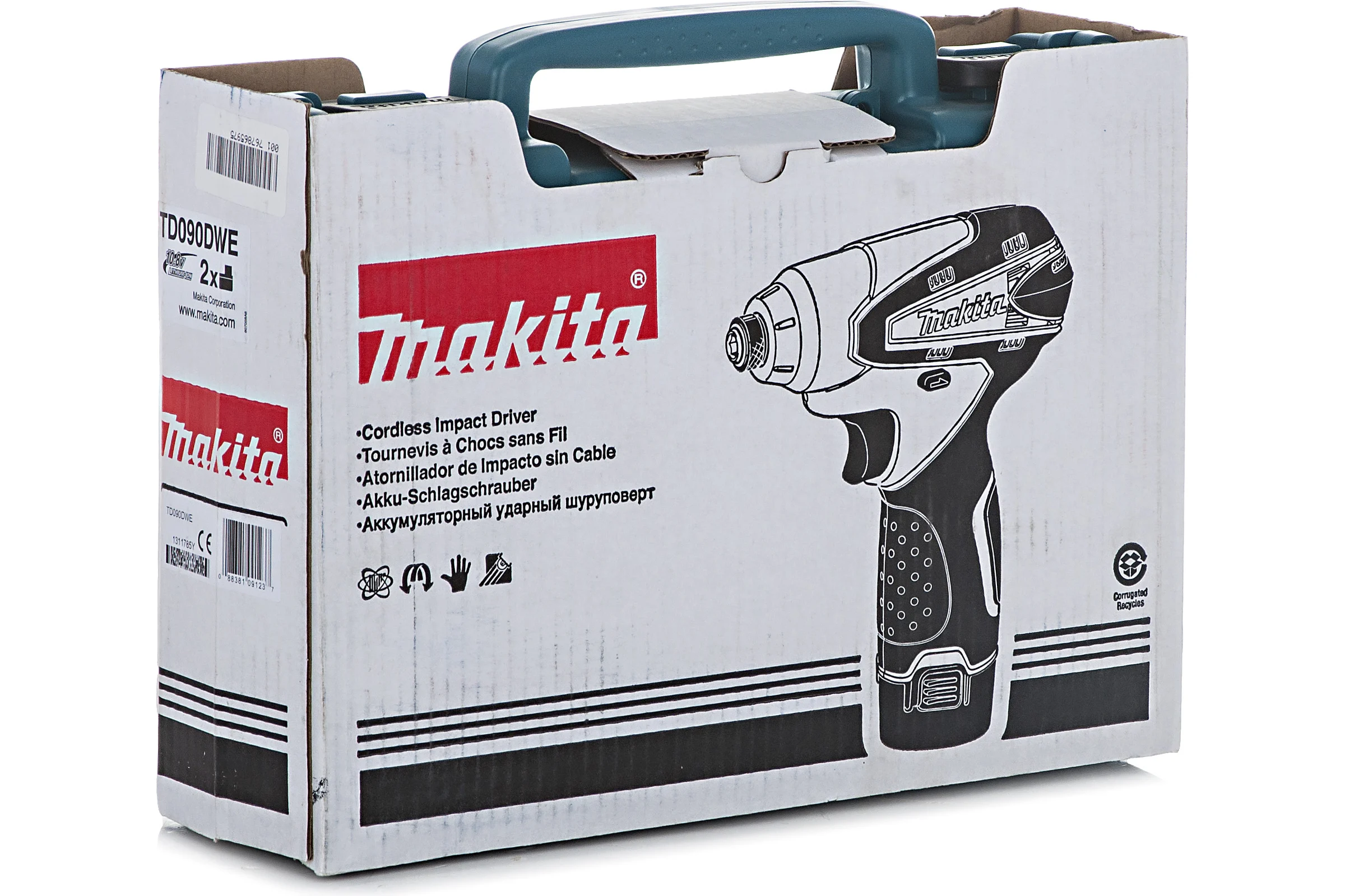 Аккумуляторный ударный шуруповерт Makita TD090DWE