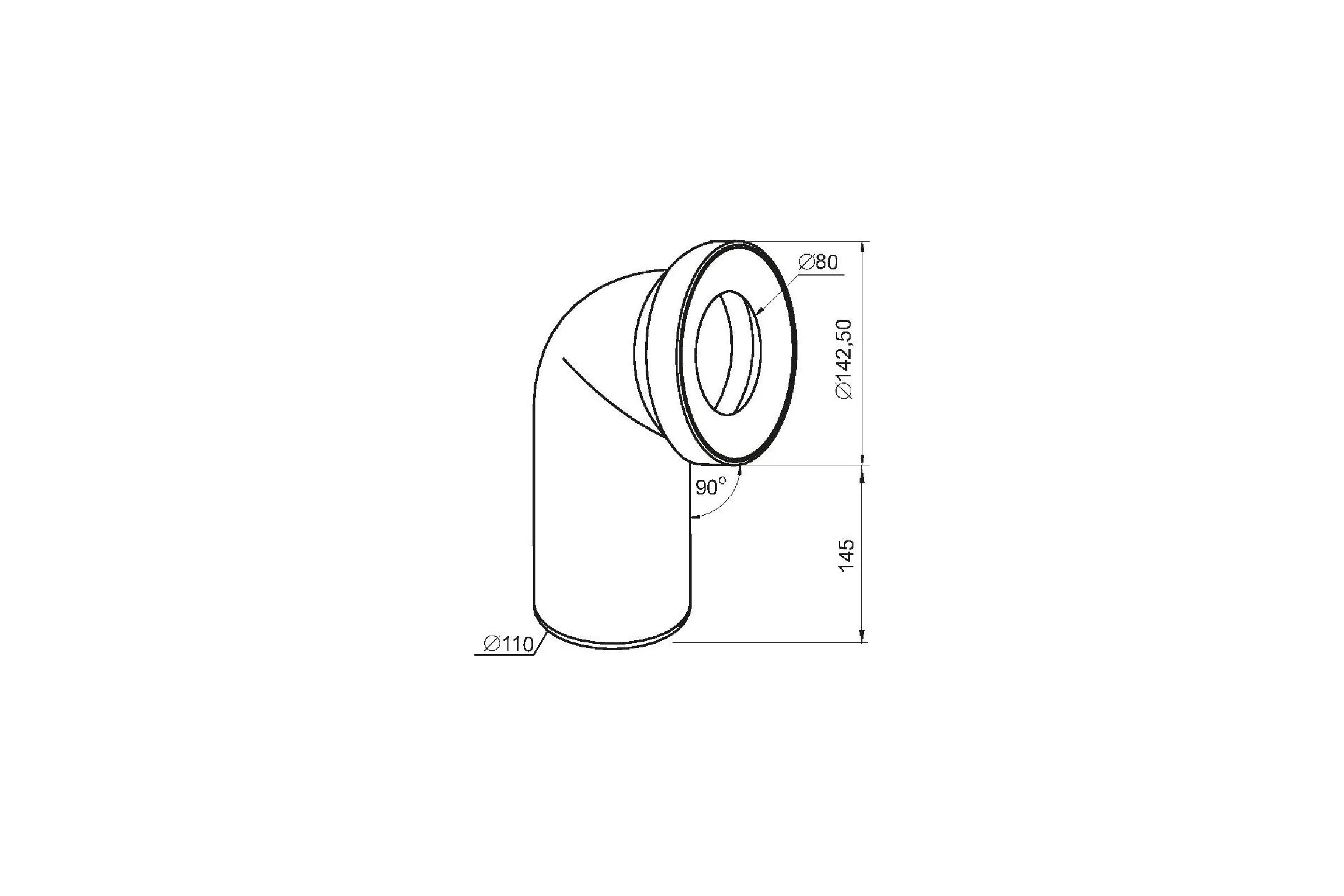 Колено для унитаза SantecPro PR305