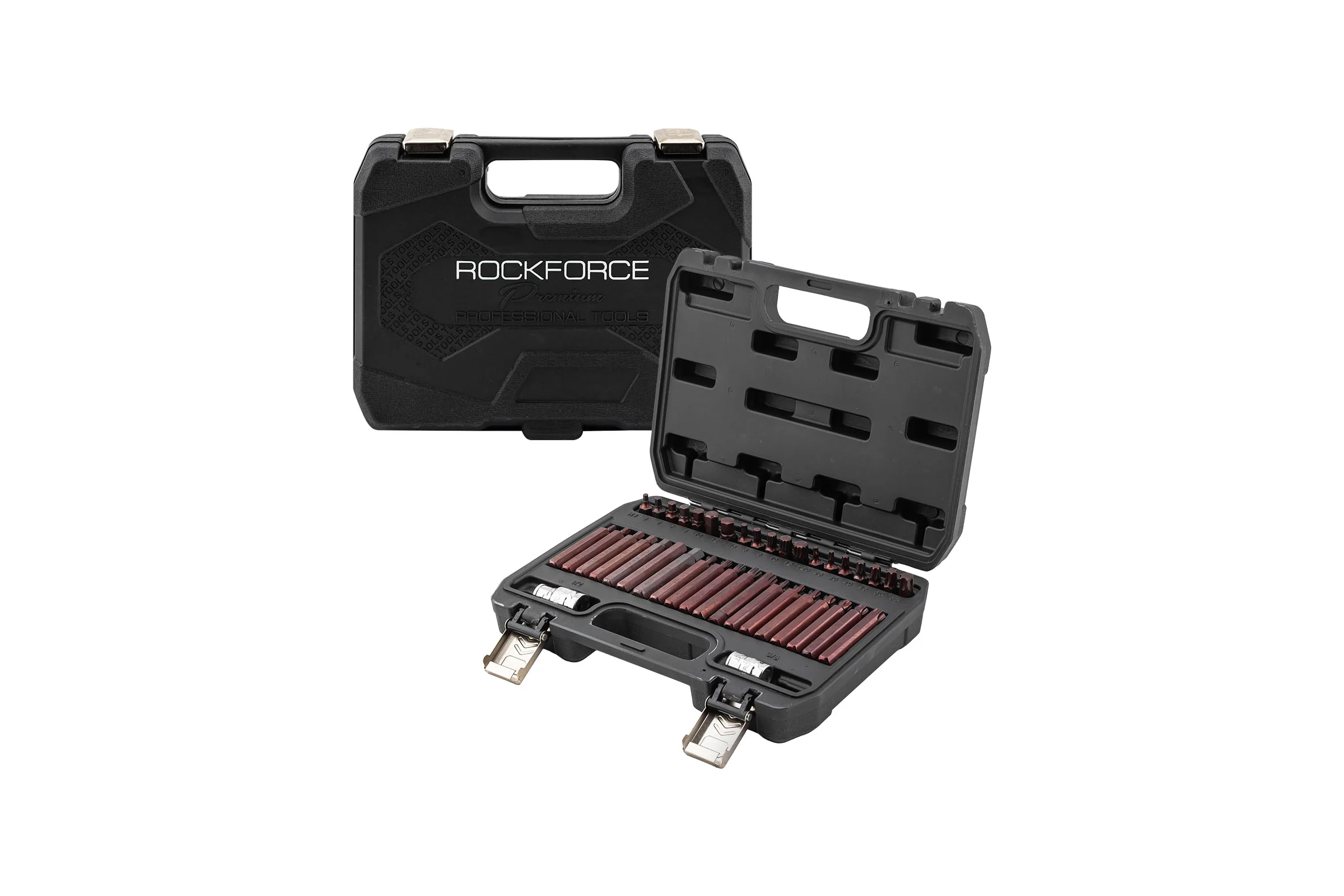 Набор бит 1/2"&1/4"&3/8"DR TORX 40 предметов с держателями PREMIUM Rockforce RF-4401D(28675)