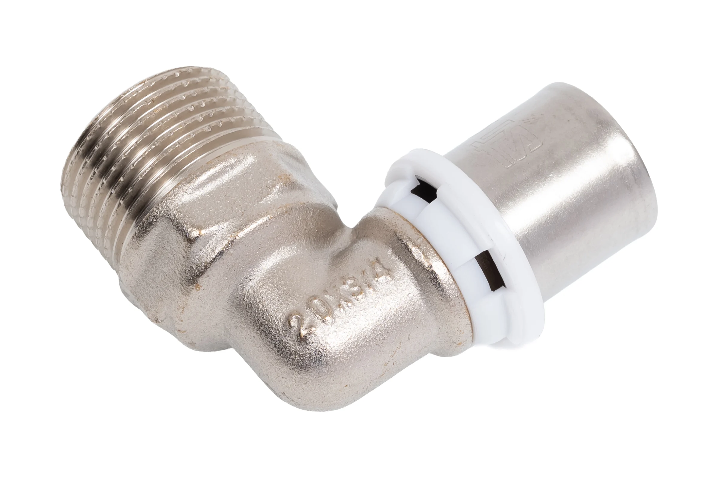 Угольник STI пресс, латунь ДН 20x3/4"х90гр НР ТТ000003261